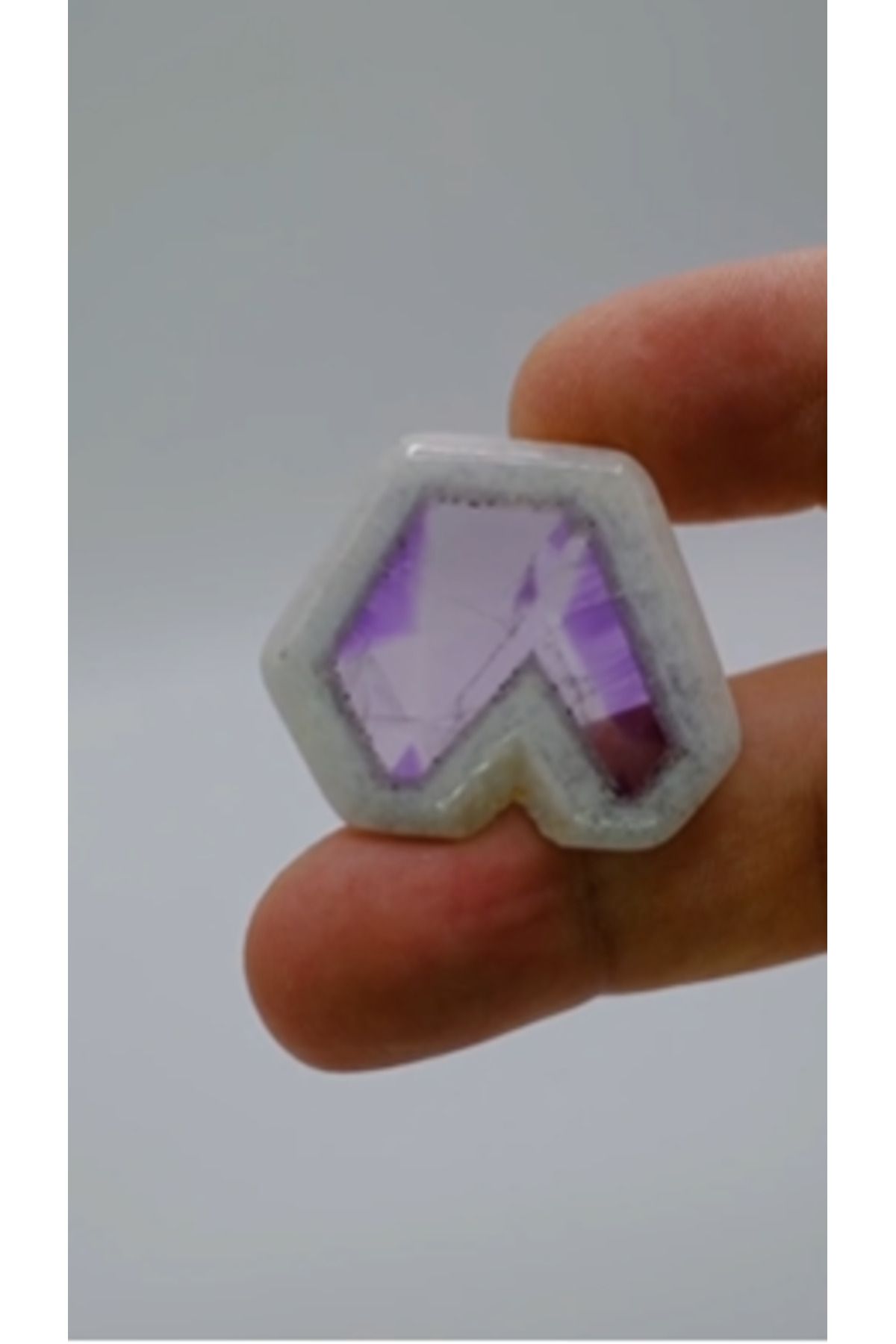 Aries 51.05ct 37.2x31.9mm Natural Trephce Amethyst