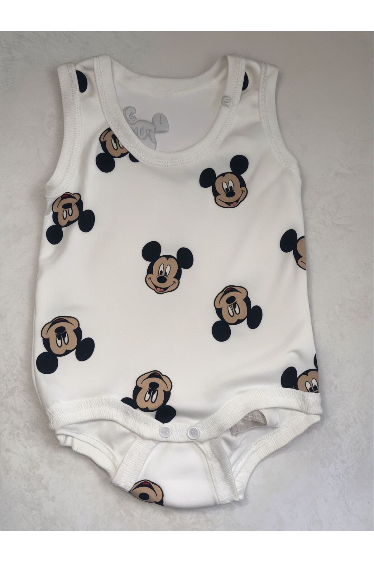 wawa bebek %100pamuk Unisex bebek ve çoçuk Minkey mouse baskılı body ve zıbın