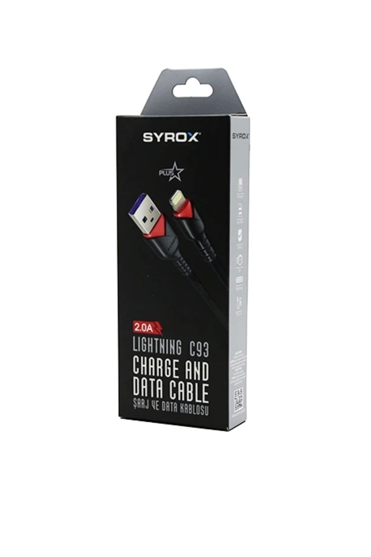 STOREMAX İPHONE USB ÖRGÜLÜ LIGHTNING 2.0A ŞARJ - DATA KABLOSU C93 (5047)