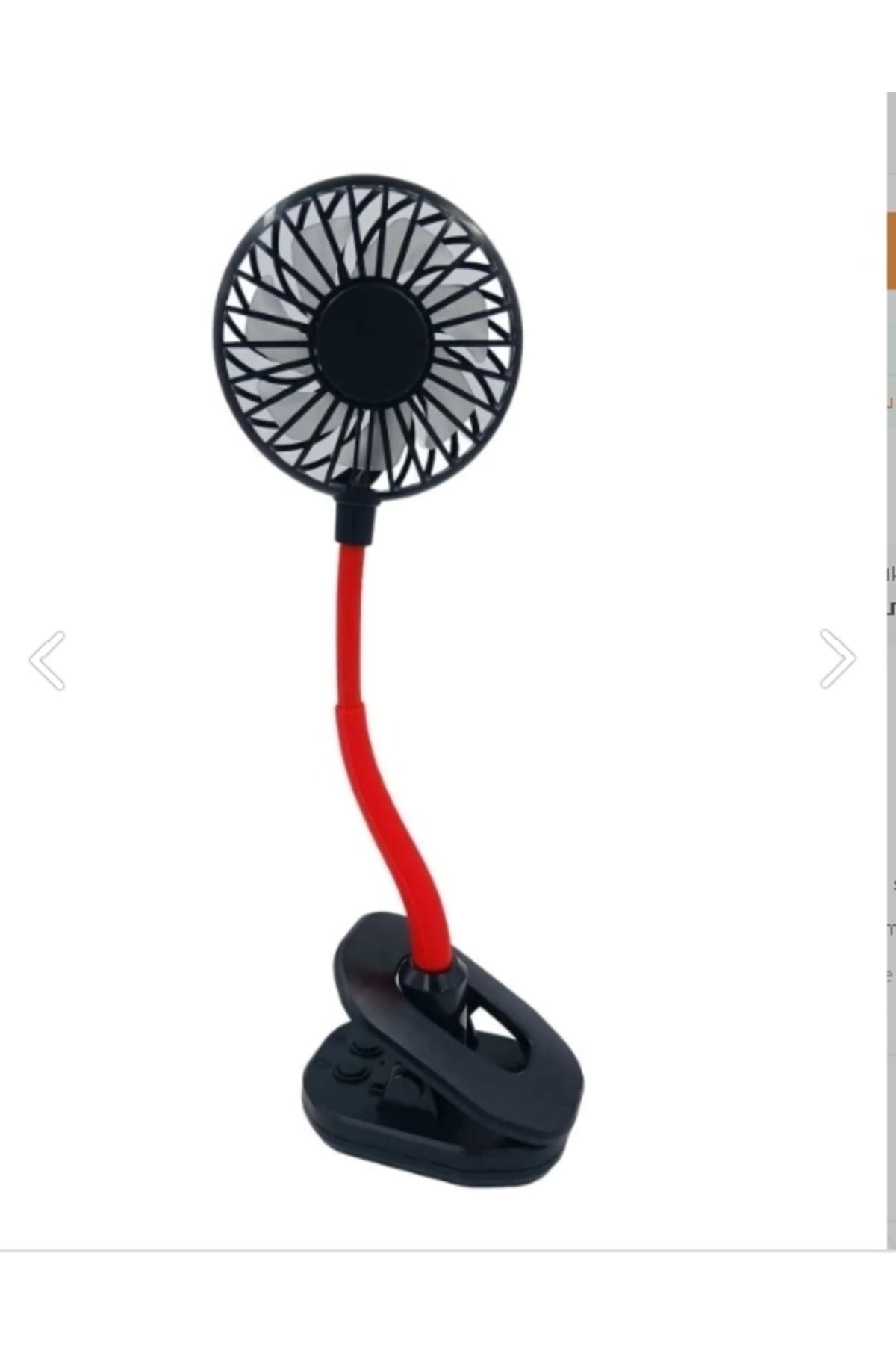 YNT İthalat Portatif Işıklı Mini Klipsli Fan