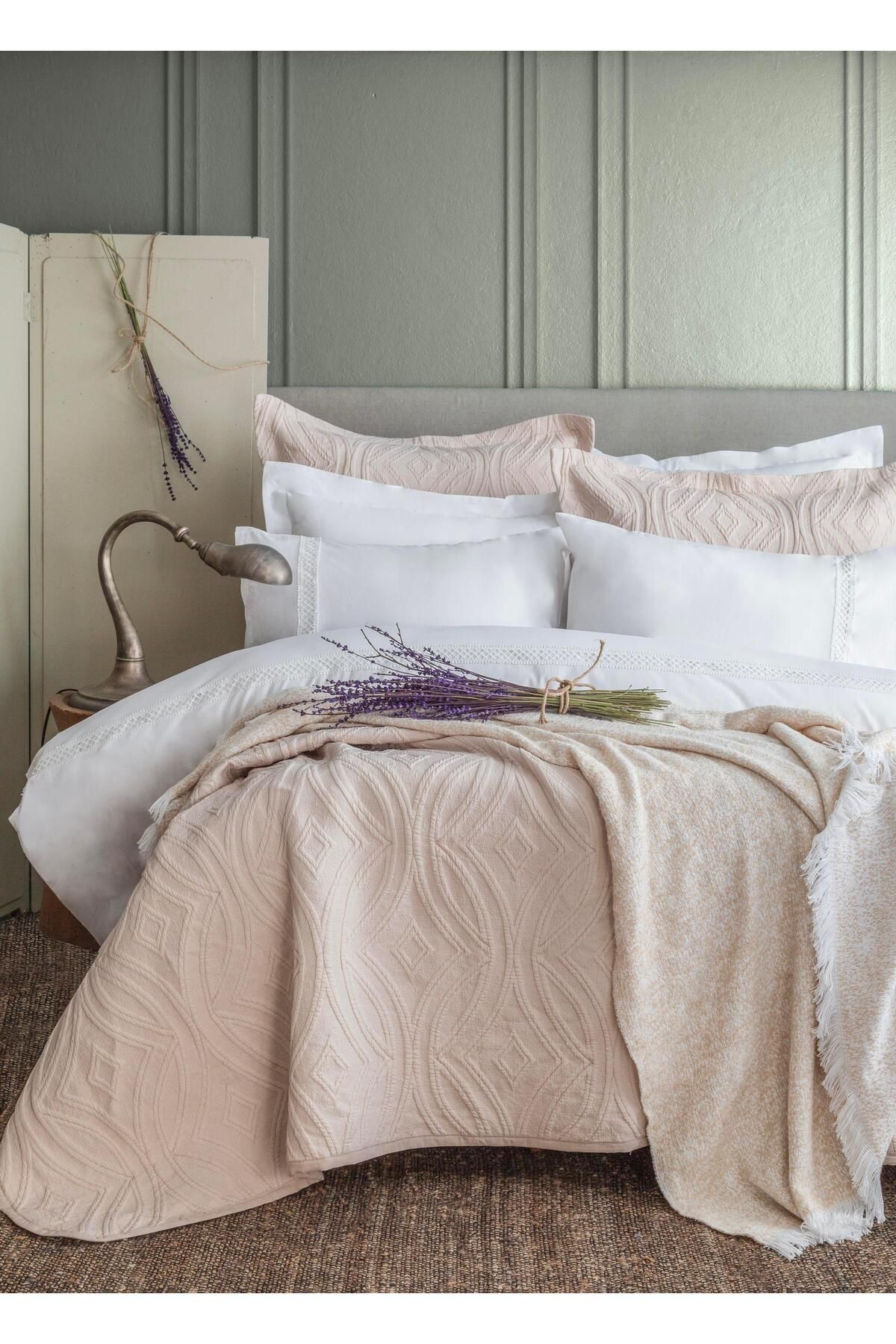APRICITAS ÇİFT KİŞİLİK TIMELESS PRIME SET BELMONT BEIGE - YATAK ORTUSU