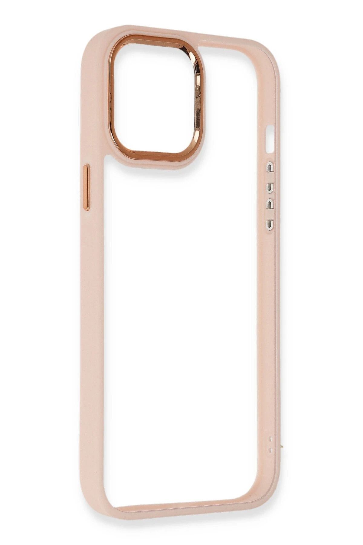 NewFace iPhone 14 Pro Kılıf Dora Kapak - Pudra GLSTD
