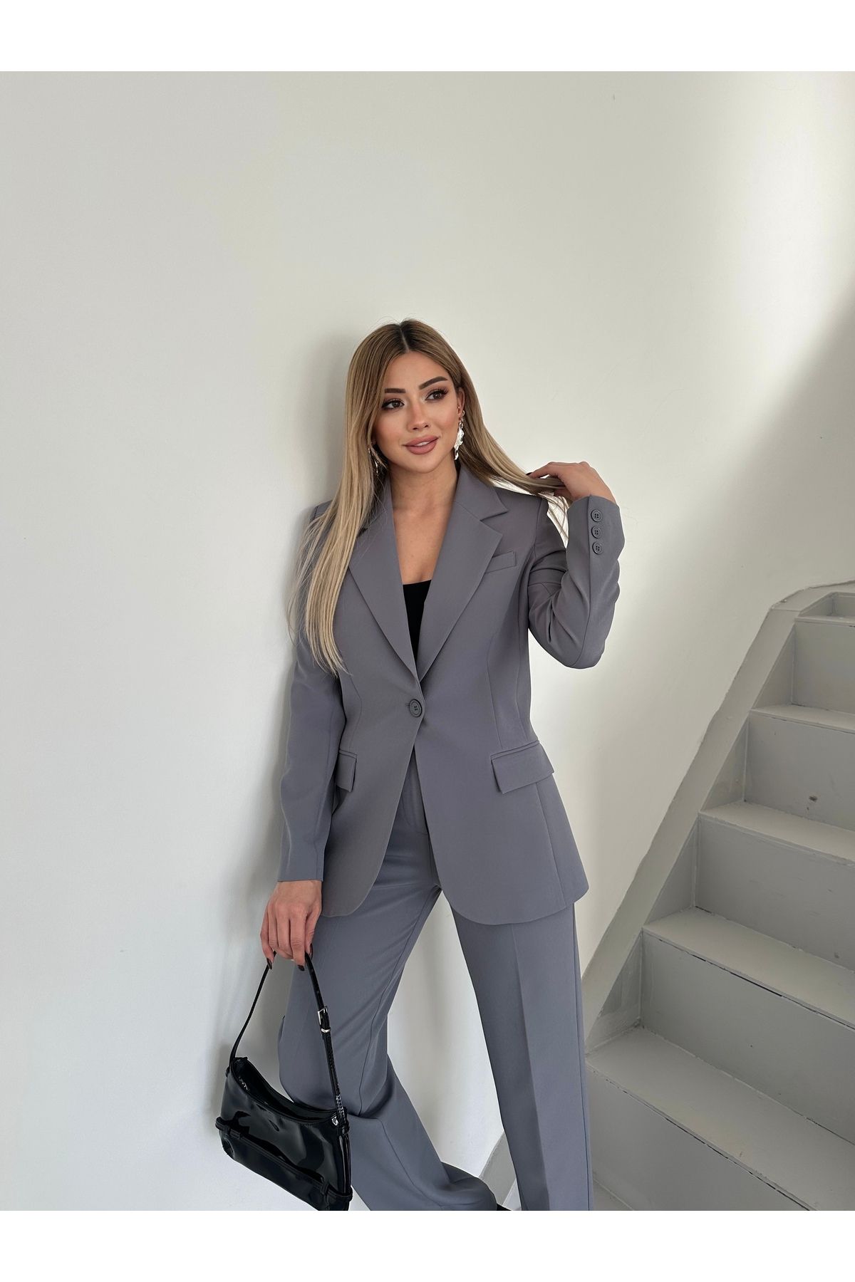 VUNTAL-Women's Blazer Classic Double Suit 3