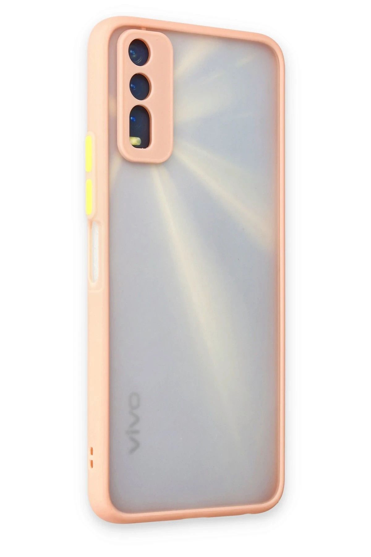 NewFace Vivo Y11S Kılıf Montreal Silikon Kapak - Pembe SVLRS