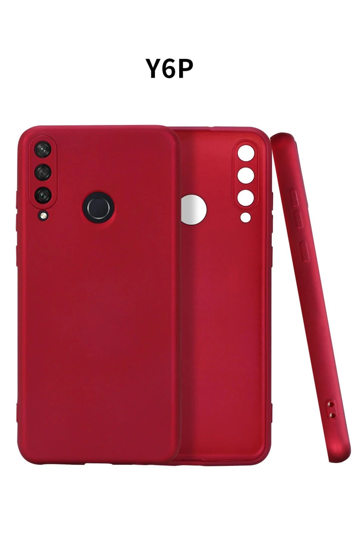 NewFace Huawei Y6P Kılıf First Silikon - Bordo YKTSN