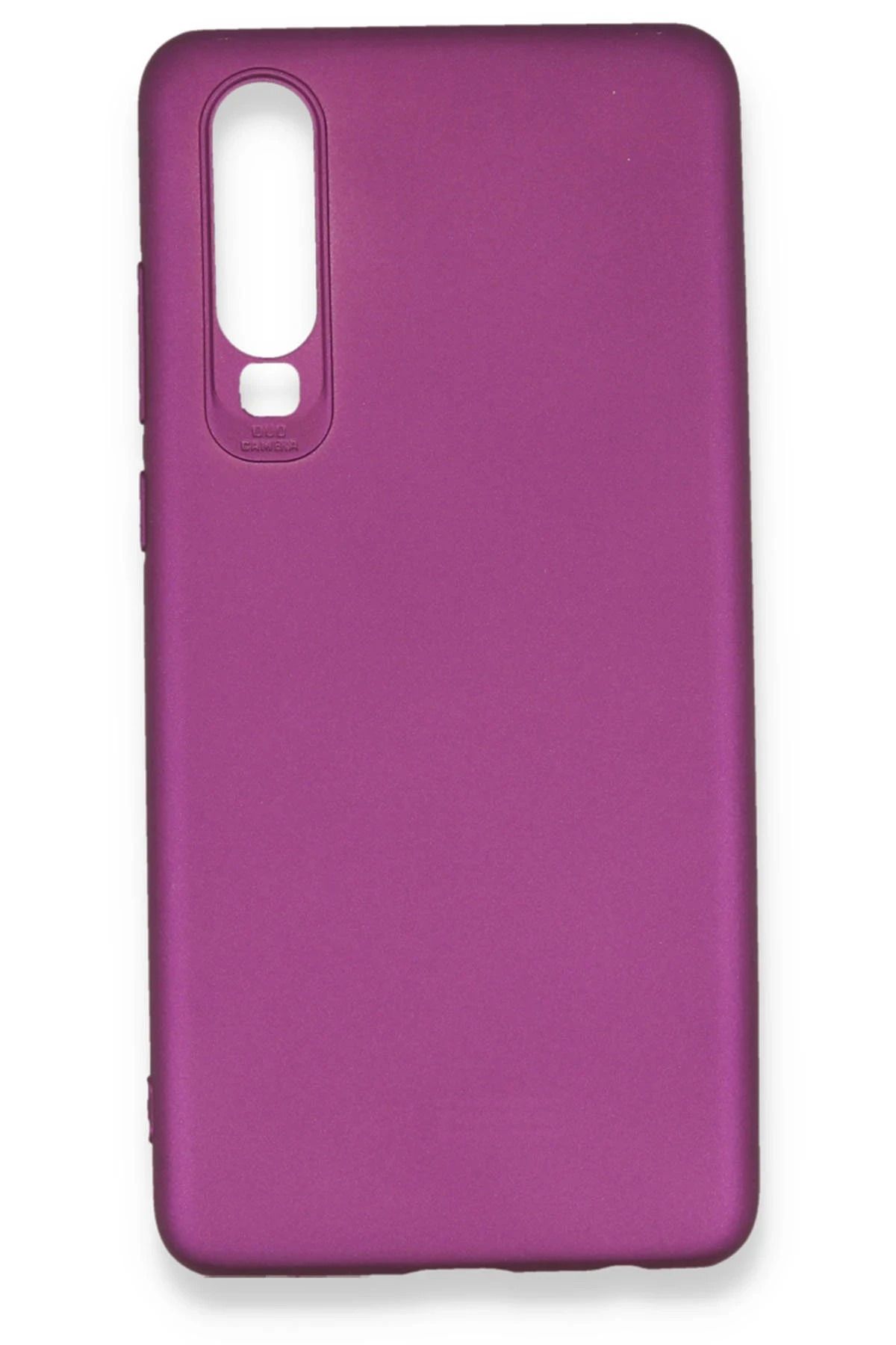 NewFace Huawei P30 Kılıf First Silikon - Mürdüm SVLRS
