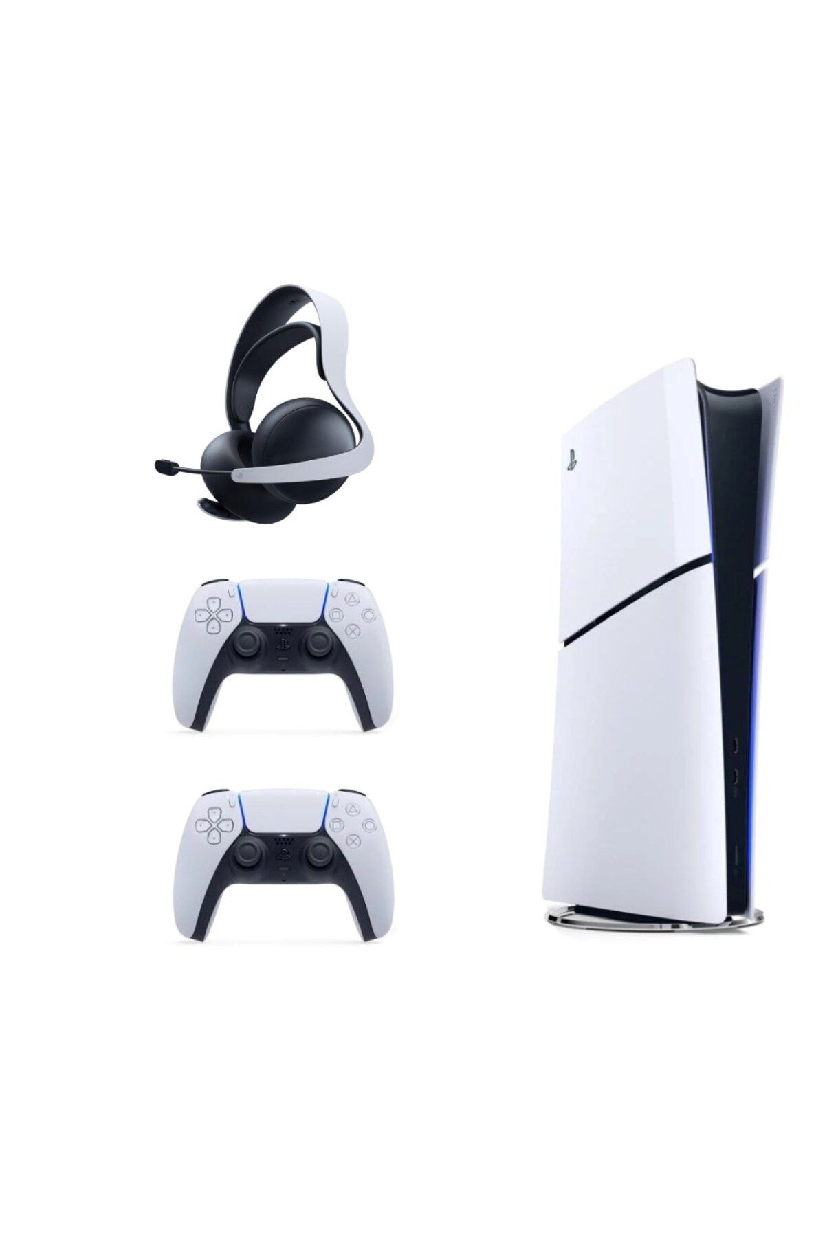 Sony Playstation 5 Slim İthalatçı Garantili + 2. Beyaz Dualsense + Pulse 3D Kablosuz Kulaklık