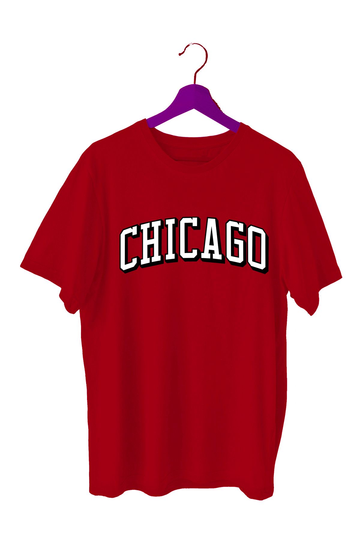 TOP GLORY Chicago Baskılı Basketbol T-Shirt Sporcu Tişörtü