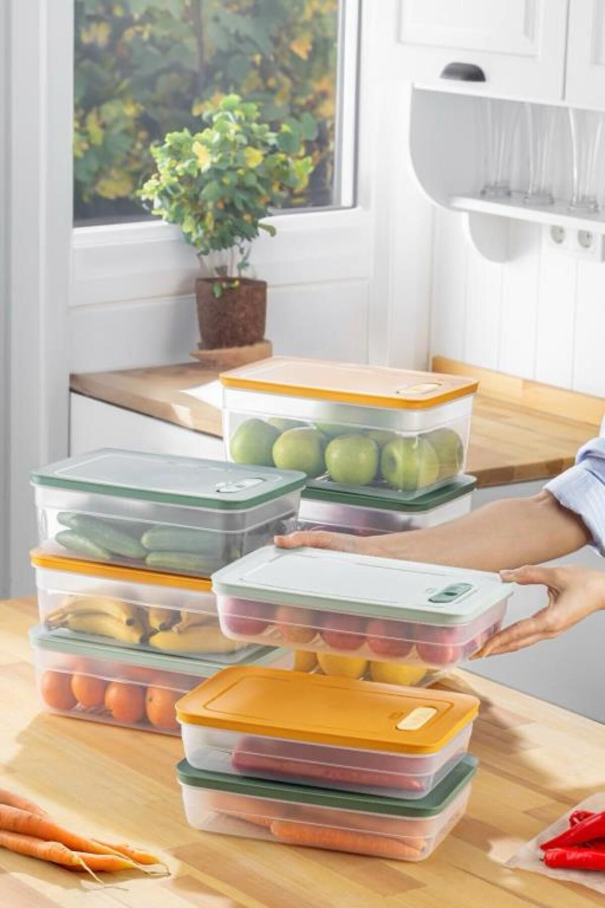 ıvırzıvırr Tupper Model - Vakumlu - Mikrodalga Buzluk Saklama Kabı 5LT