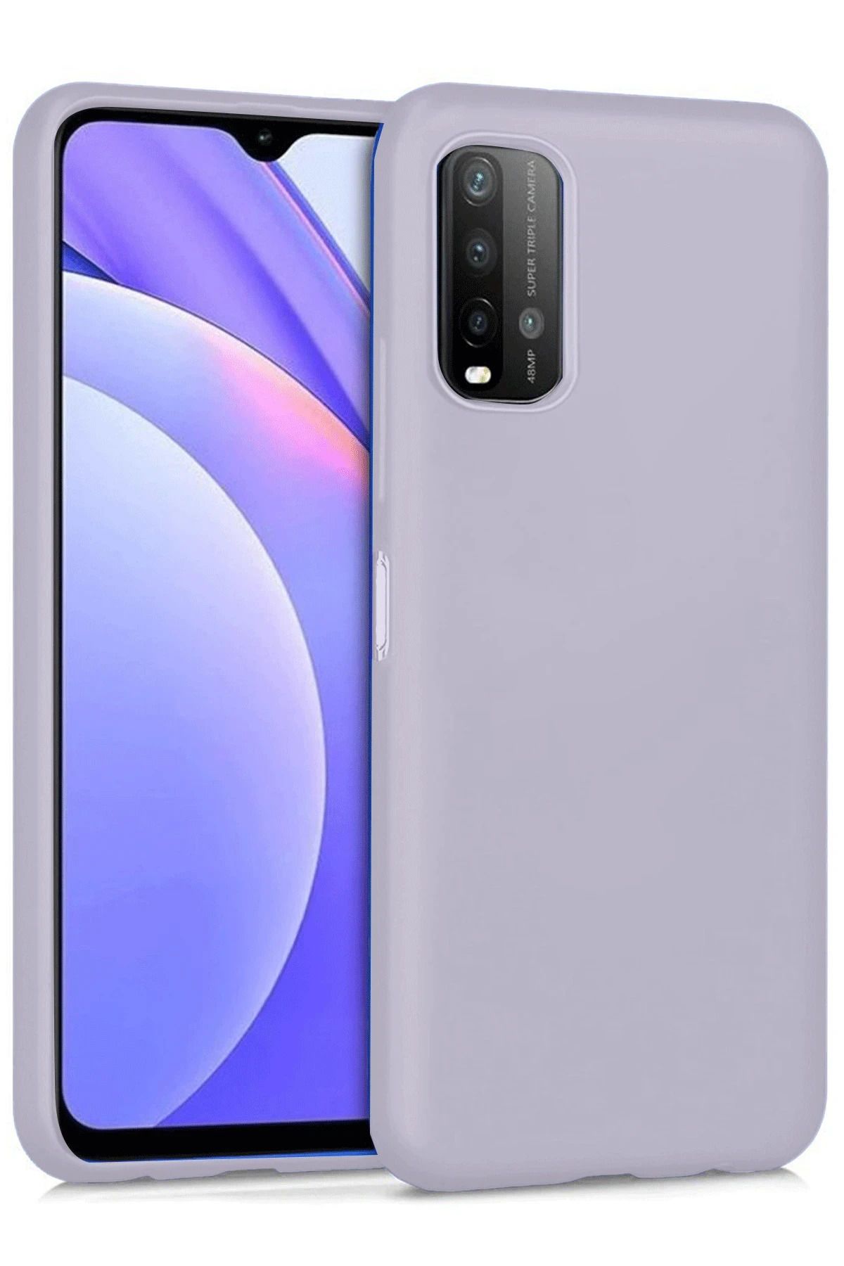 NewFace Xiaomi Redmi 9T Kılıf Nano içi Kadife Silikon - Lila uyumlu