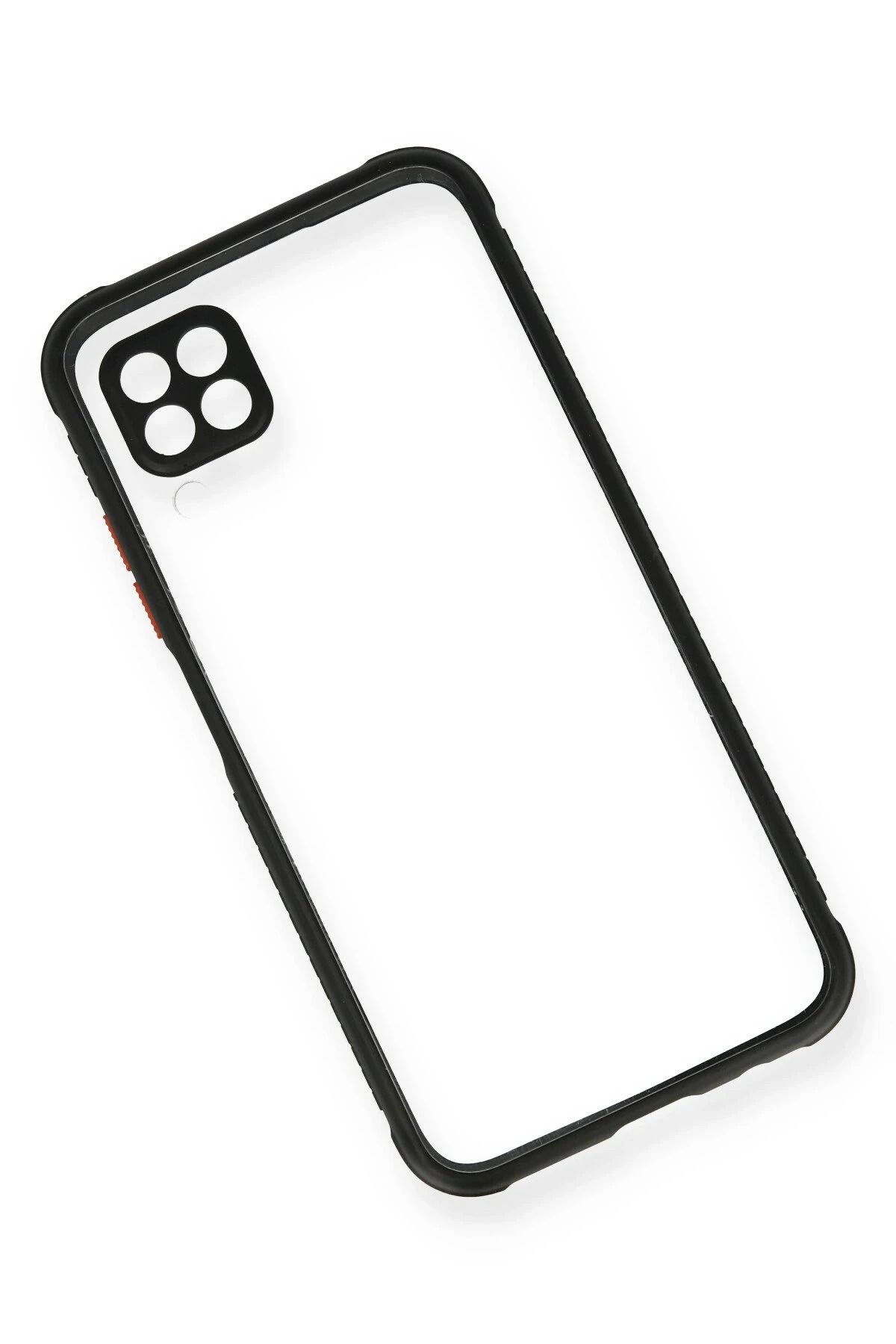NewFace Huawei P40 Lite Kılıf Miami Şeffaf Silikon - Siyah GLSTD