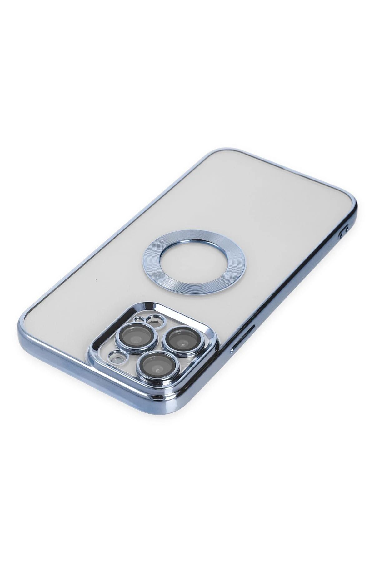 NewFace iPhone 14 Pro Max Kılıf Slot Silikon - Sierra Blue SVLRS