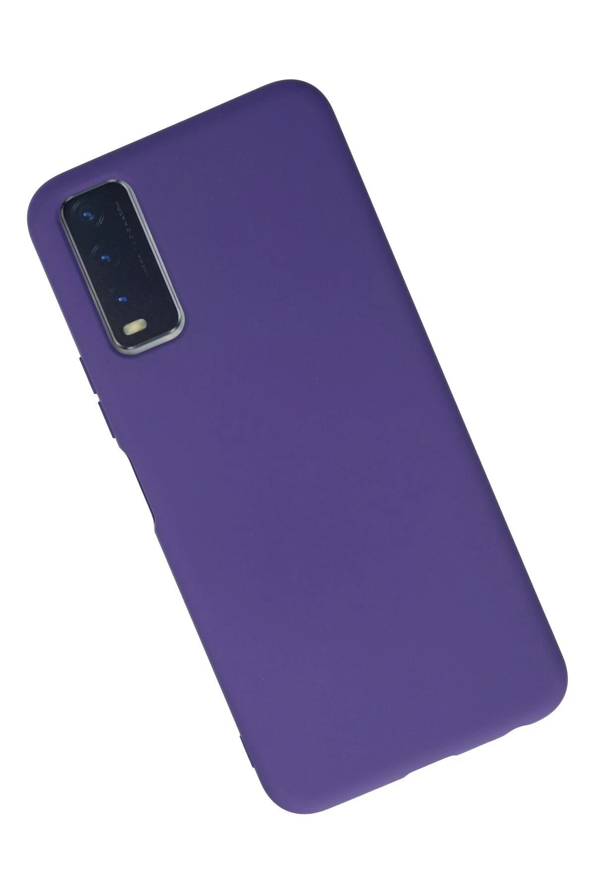 NewFace Vivo Y11S Kılıf Nano içi Kadife Silikon - Mor WLZOR