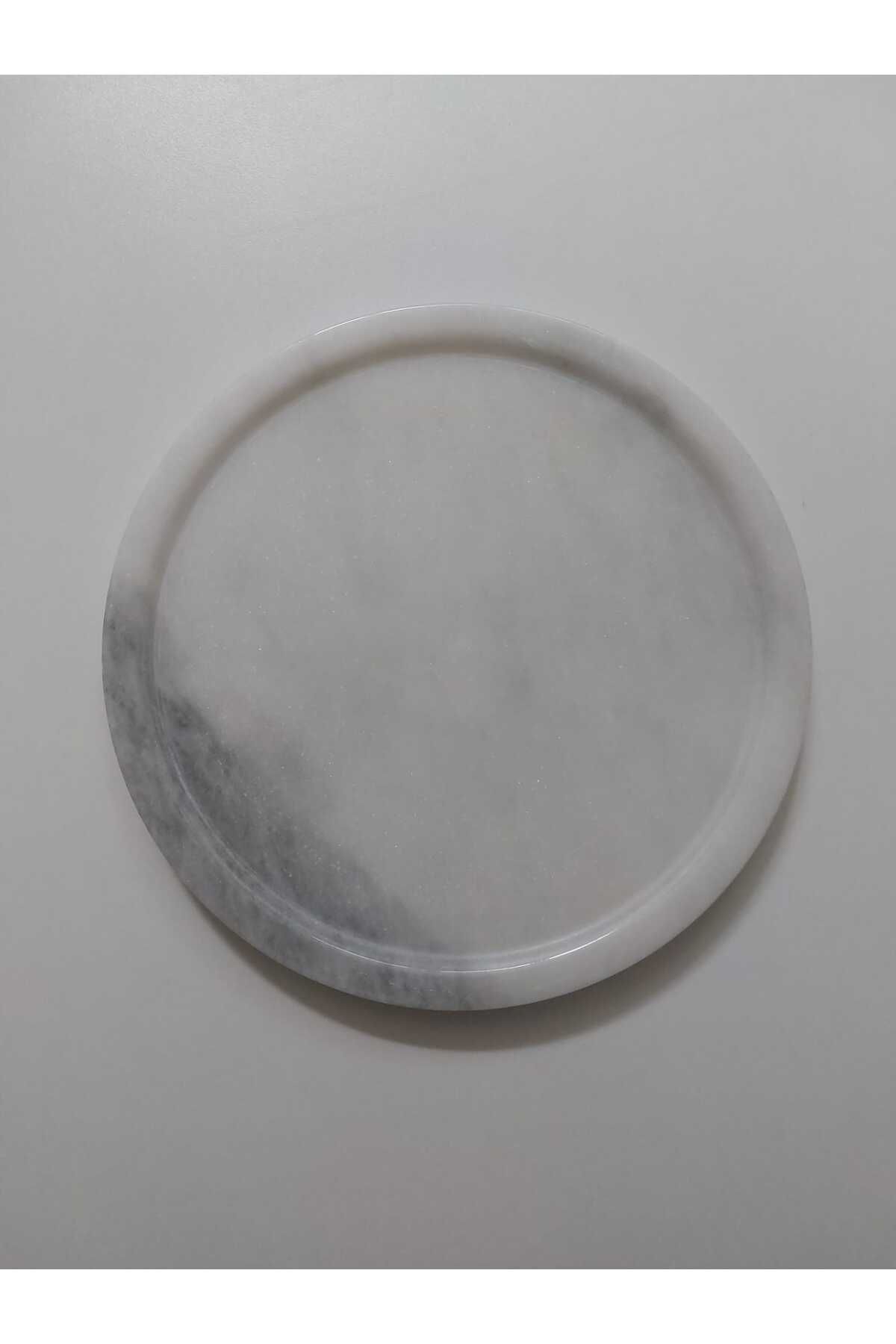 Mudo Concept Marble Banyo Tepsisi Gri Beyaz - 27x27x2 cm