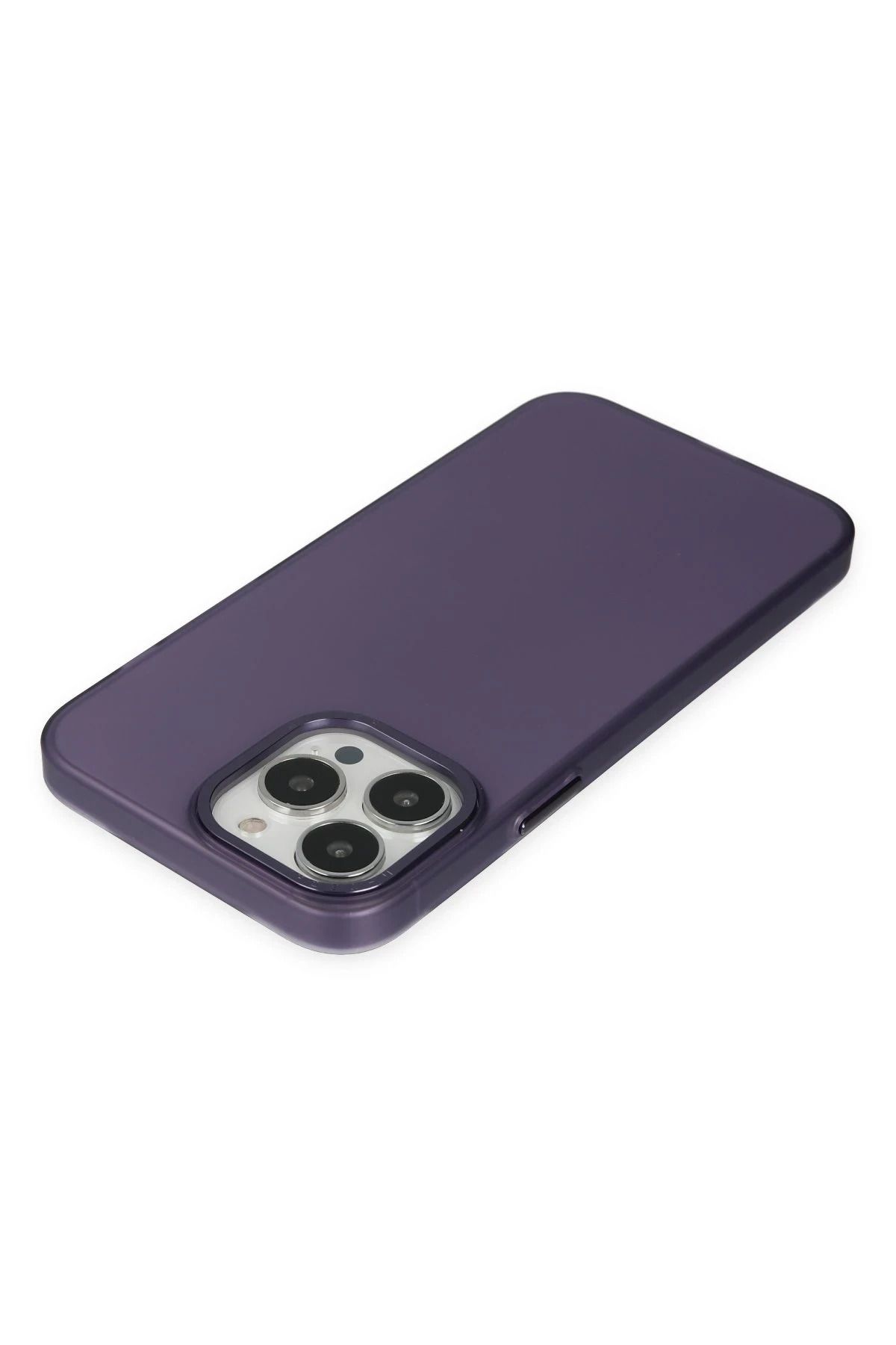 NewFace iPhone 14 Pro Max Kılıf Modos Metal Kapak - Mor GLSTD