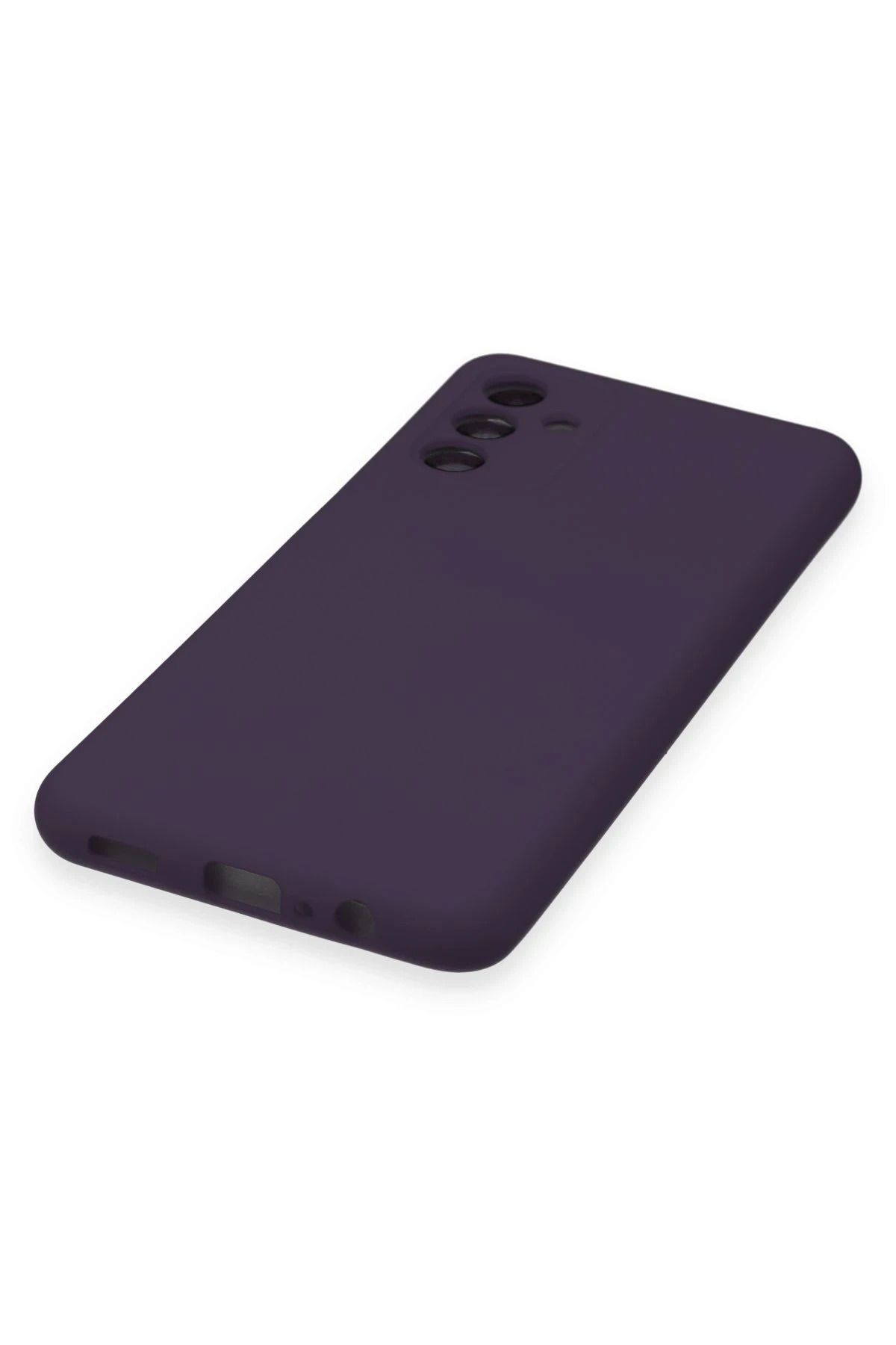 NewFace Galaxy A14 4G Kılıf Nano içi Kadife Silikon - Mor uyumlu