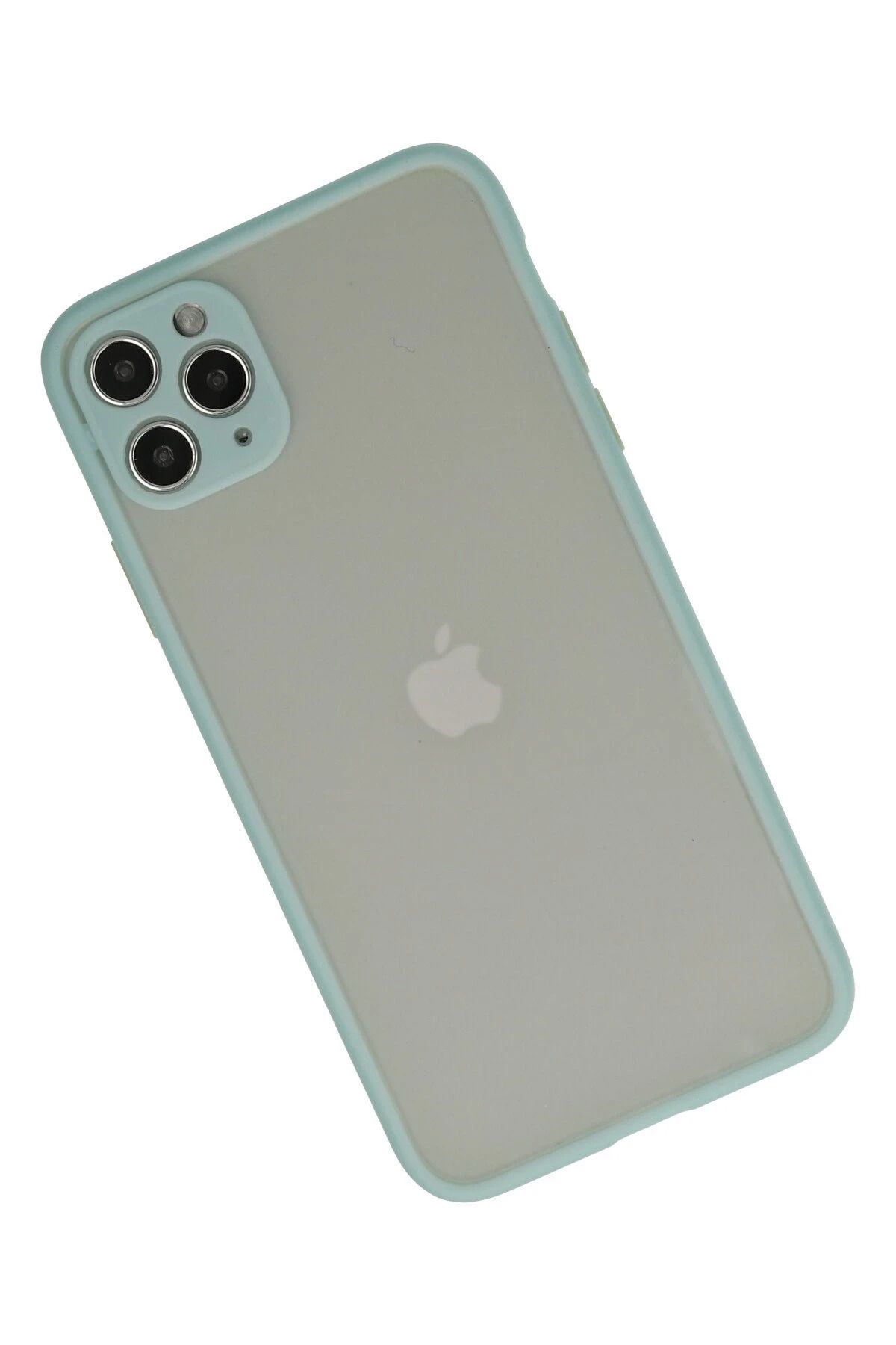NewFace iPhone 12 Pro Max Kılıf Montreal Silikon Kapak - Turkuaz GLSTD