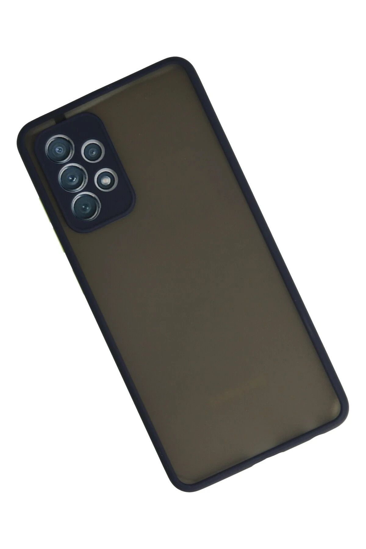 NewFace Samsung Galaxy A72 Kılıf Montreal Silikon Kapak - Lacivert SVLRS