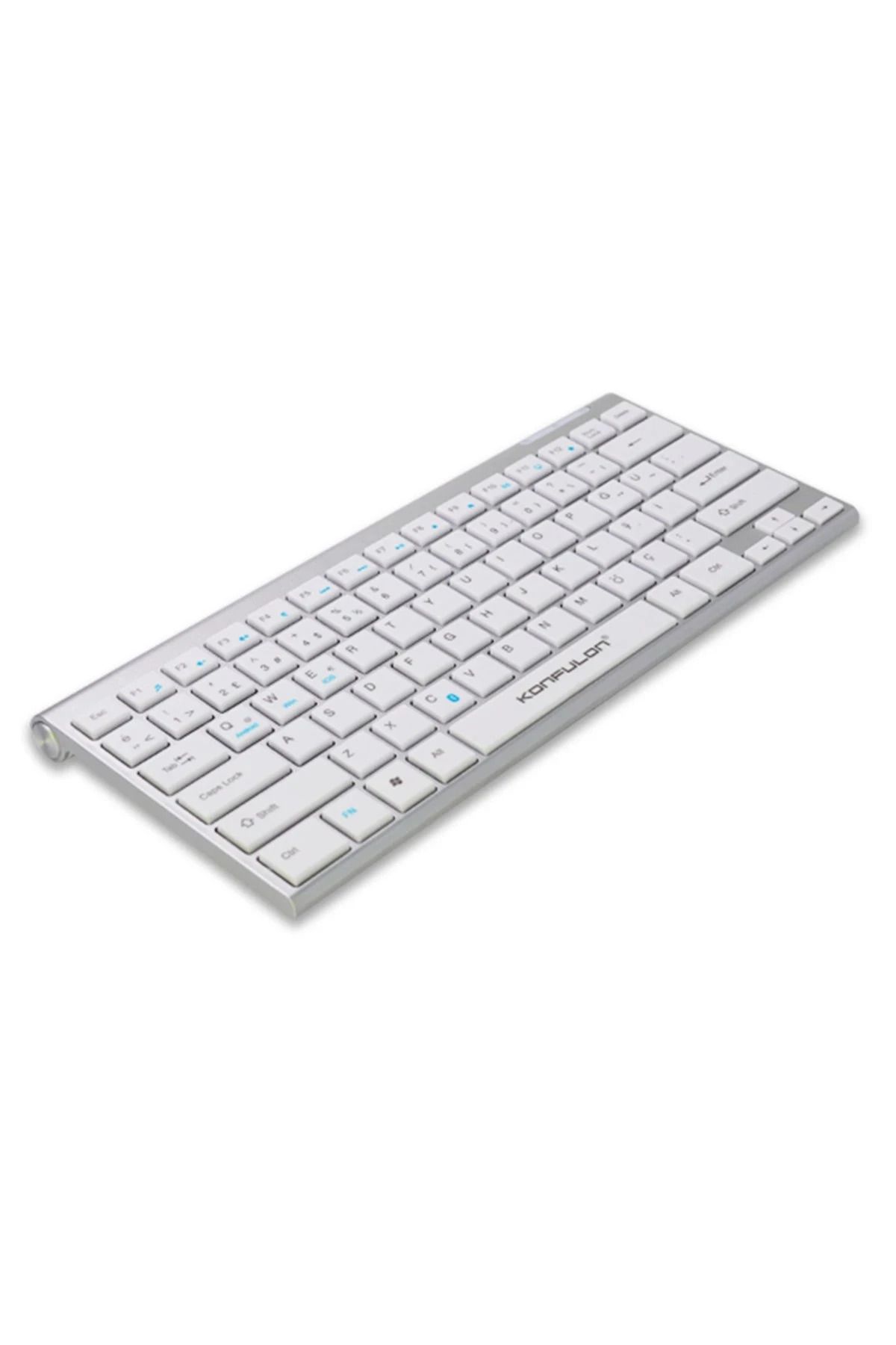 Konfulon V6 Bluetooth 5.0 Standlı Türkçe Q Klavye - Gümüş SVLRS