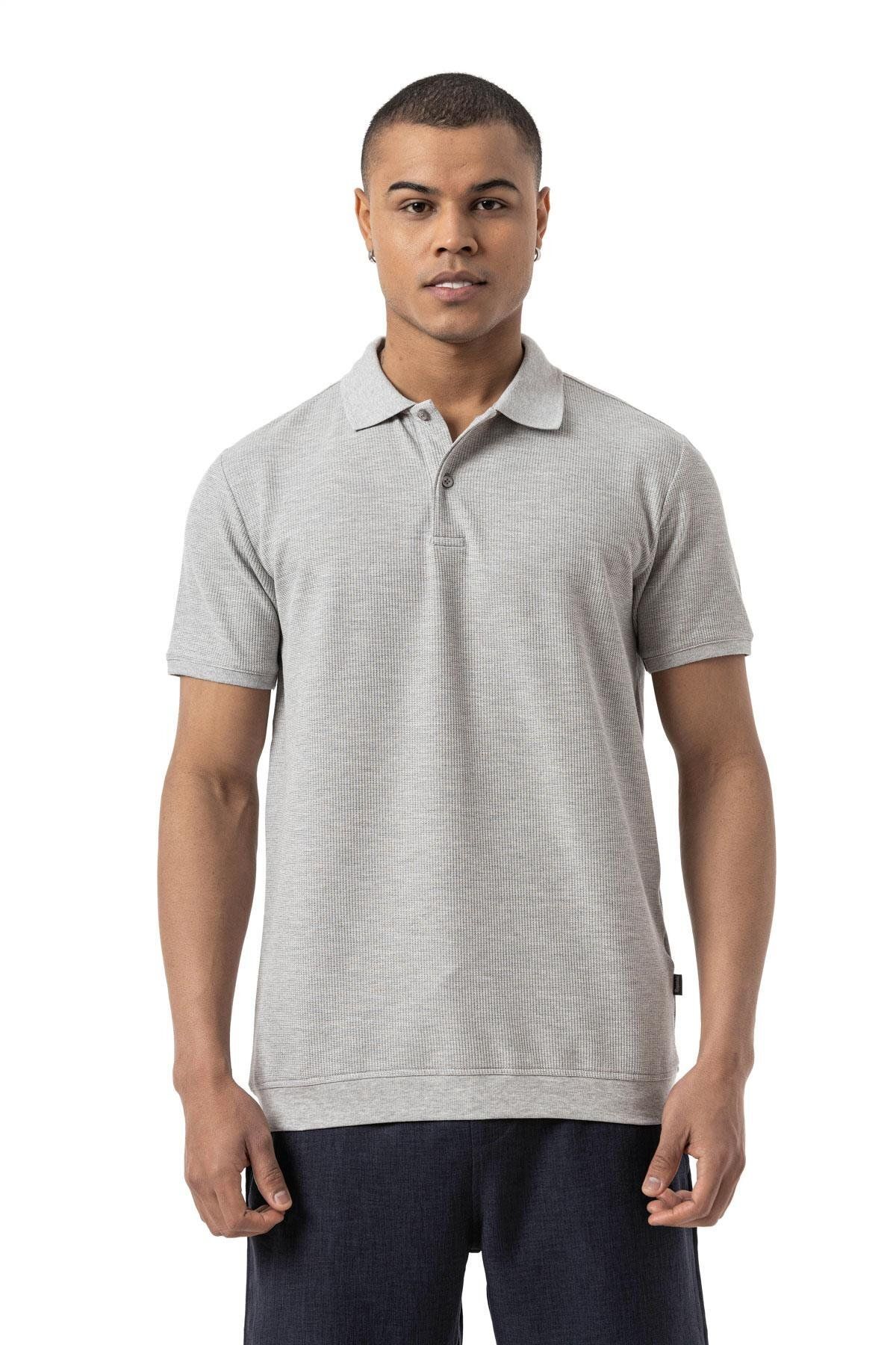 rugatchi Waffle Polo T-Shirt