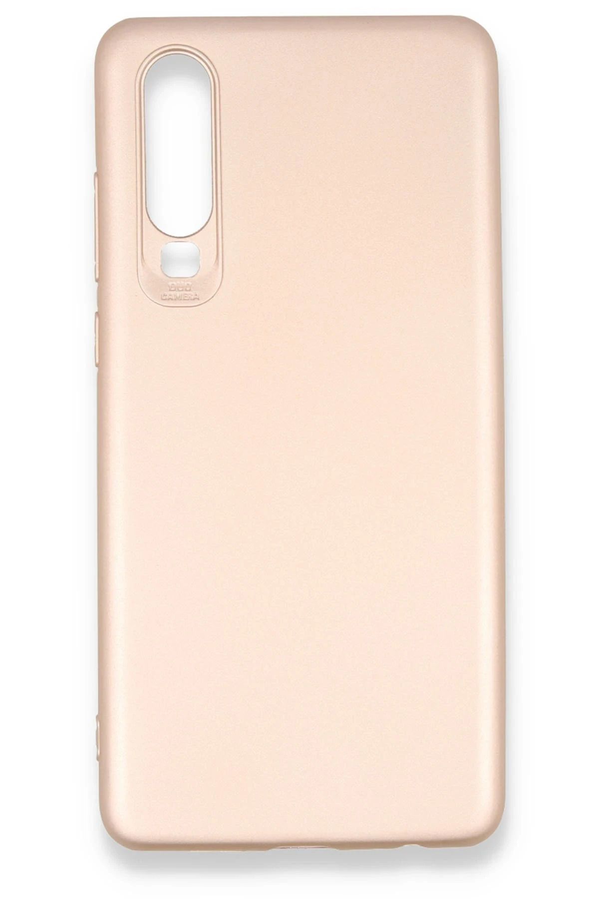 NewFace Huawei P30 Kılıf First Silikon - Rose Gold GLSTD