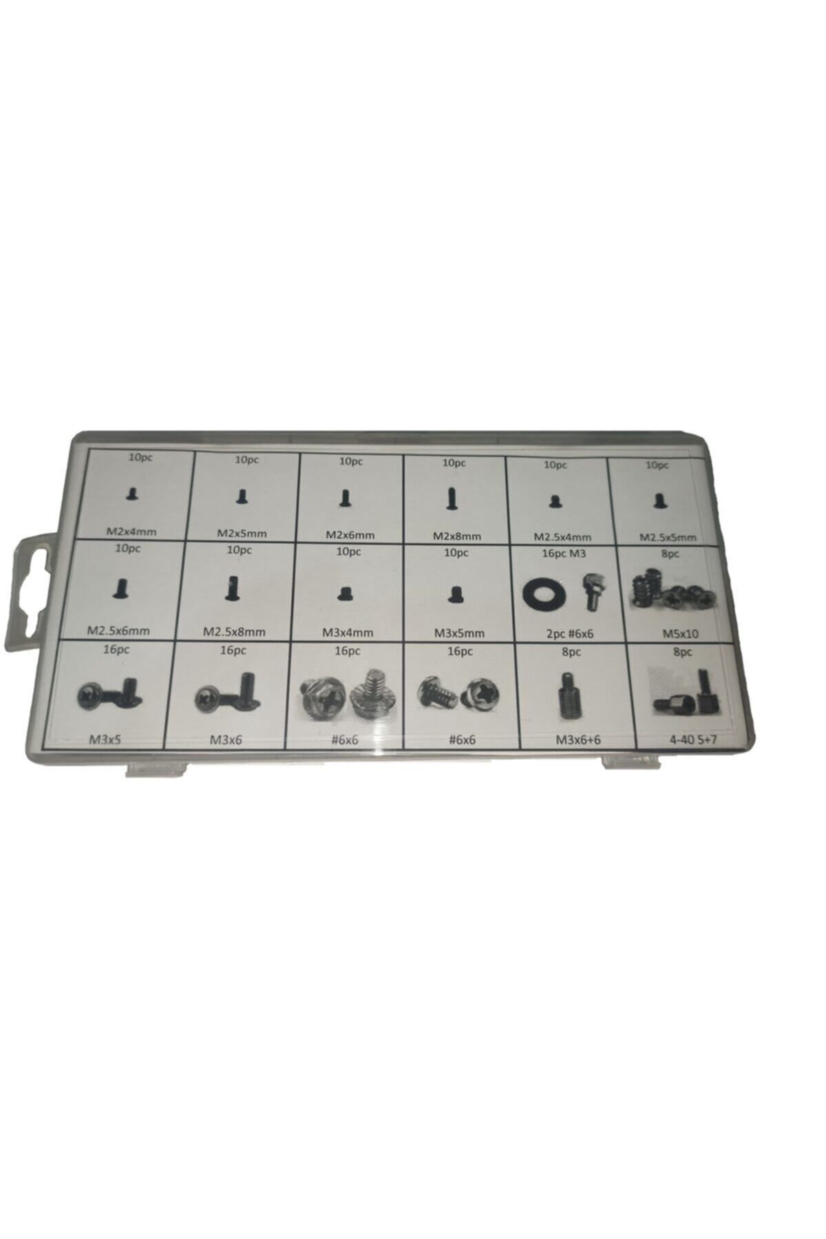 YATE10 206 Parça Laptop+pc Kasa Vidası Büyük Kutulu