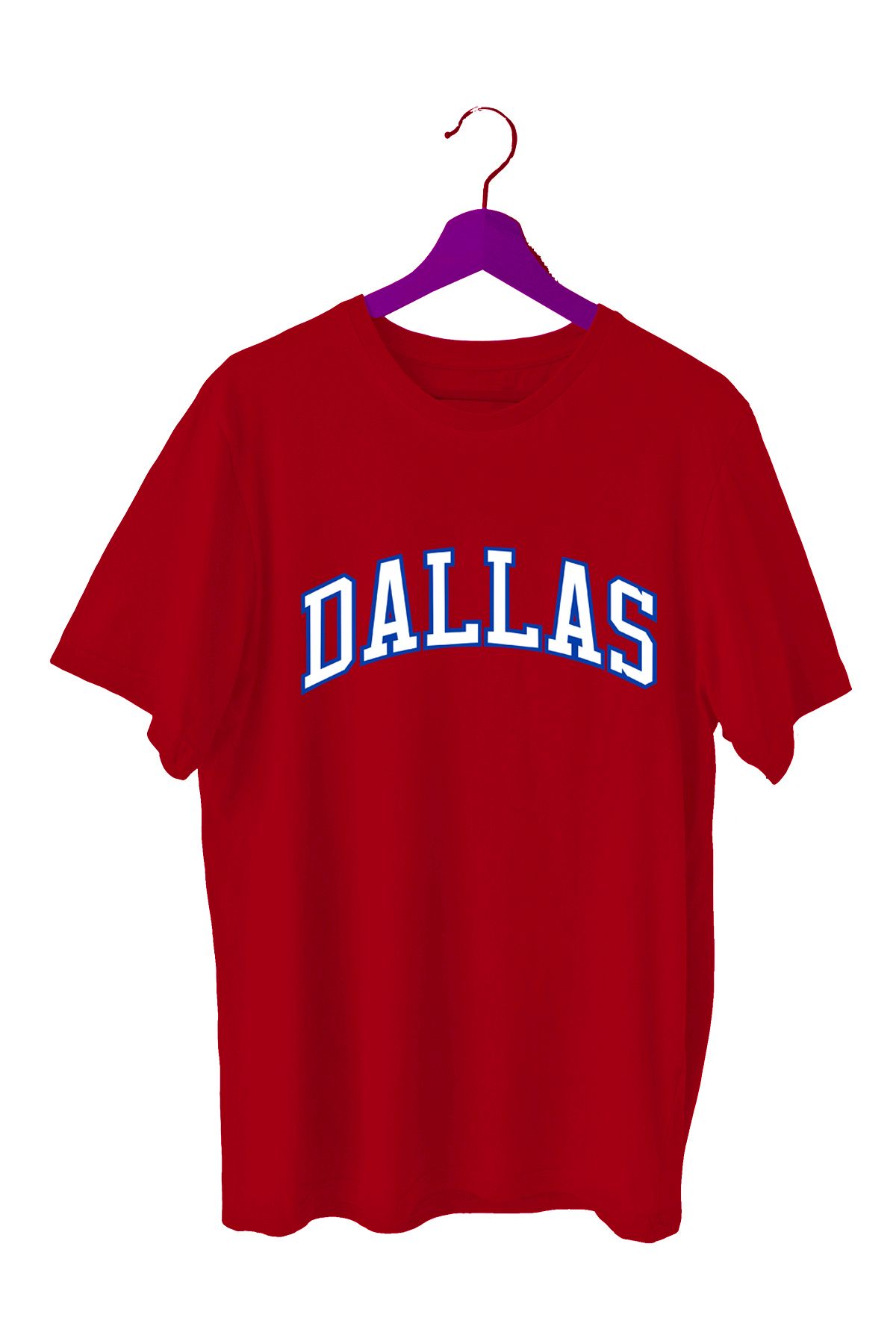 TOP GLORY Dallas Baskılı Basketbol T-Shirt Sporcu Tişörtü