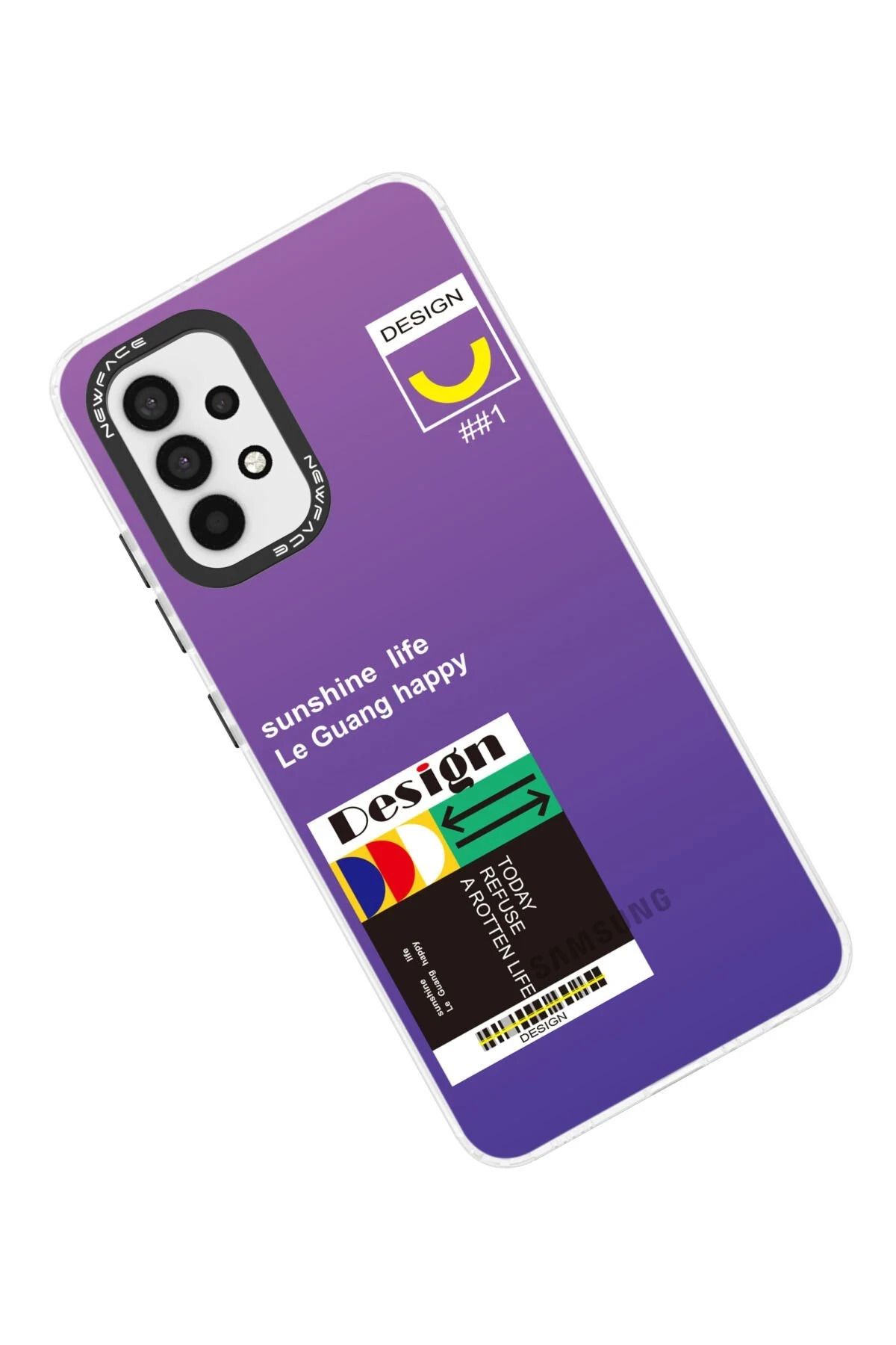 NewFace Samsung Galaxy A53 5G Kılıf Estoril Desenli Kapak - Estoril - 4 GLSTD