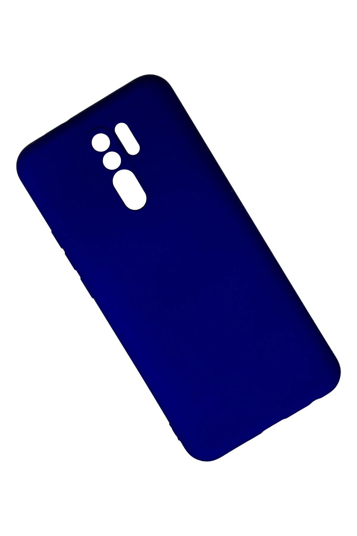 NewFace Xiaomi Redmi 9 uyumlu Kılıf Nano içi Kadife Silikon - Lacivert GLSTD
