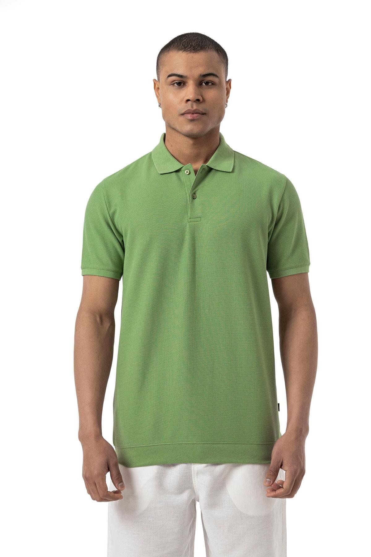 rugatchi Waffle Polo T-Shirt