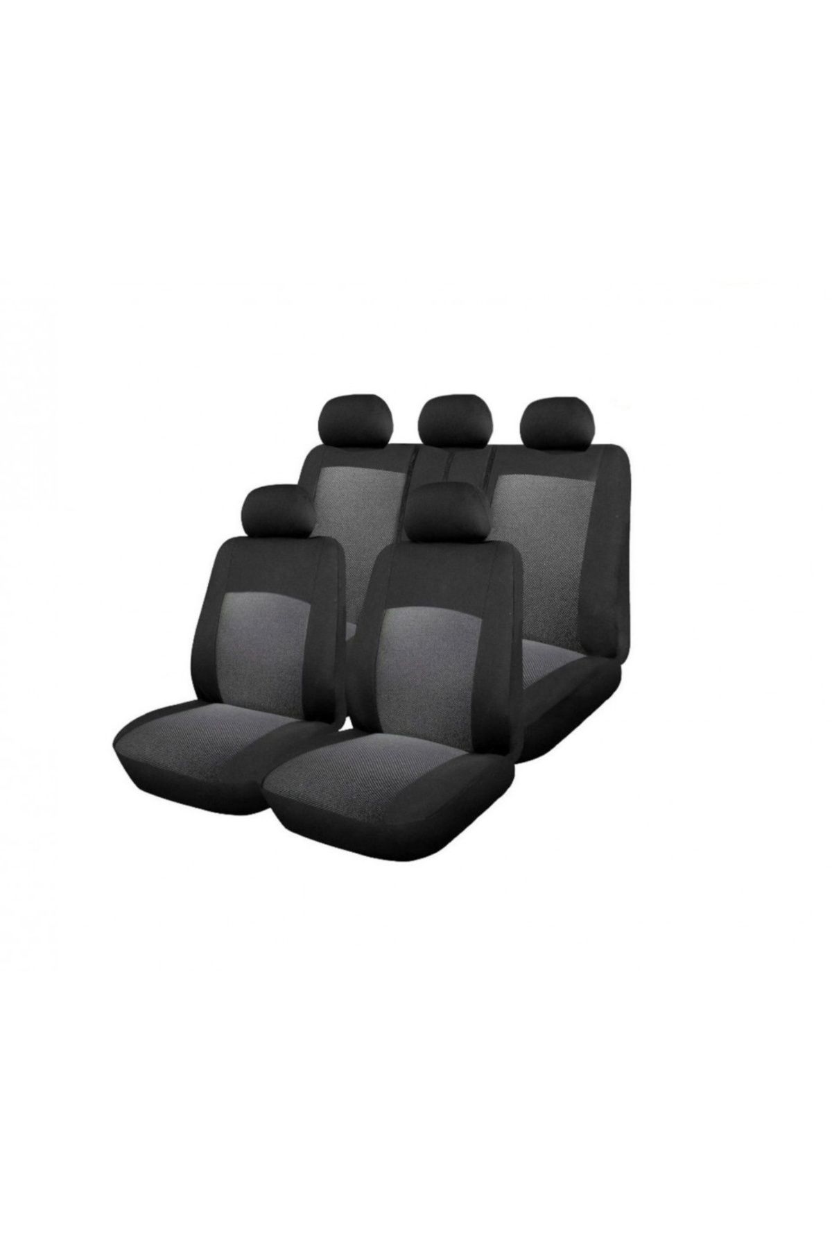 Umbrella Set Huse Scaune Auto, Universale, Fata-spate, Jacquard, Negru Cu Gri - Mărime unică