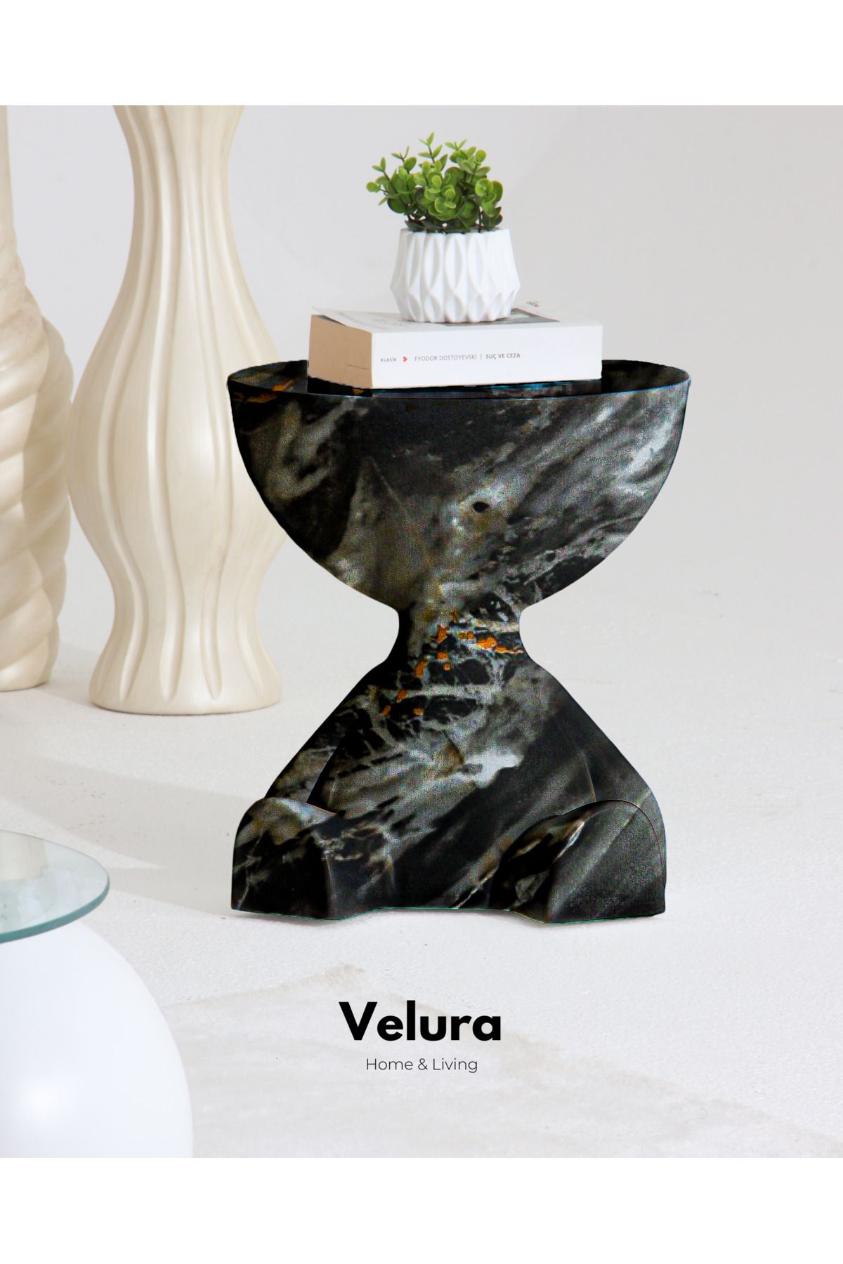 Velura Home & Living Tedy Yan Sehpa & Ayıcık Zigon Sehpa & Pinterest Sehpa Modeli - Dune Mermer Desen