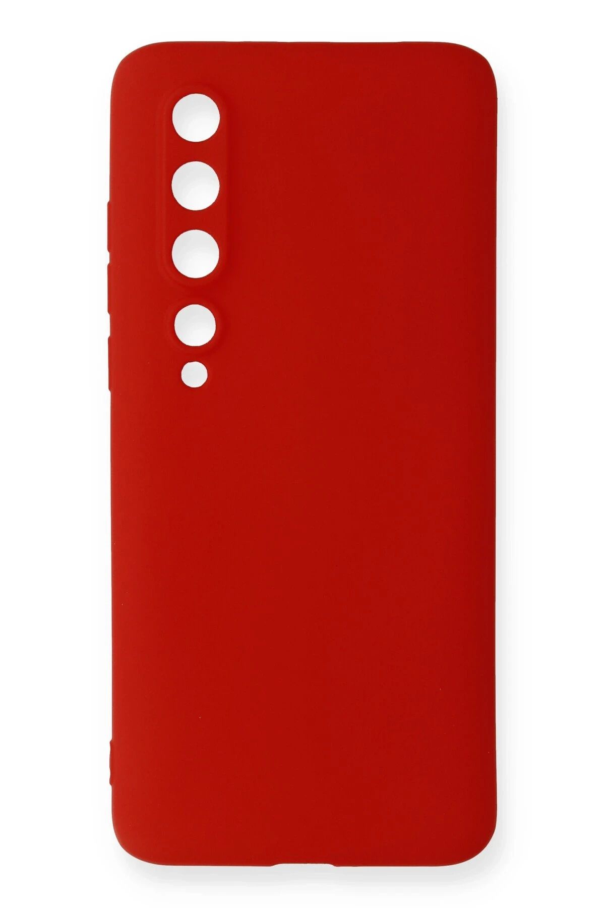 NewFace Xiaomi Mi 10 Kılıf First Silikon - Kırmızı GLSTD