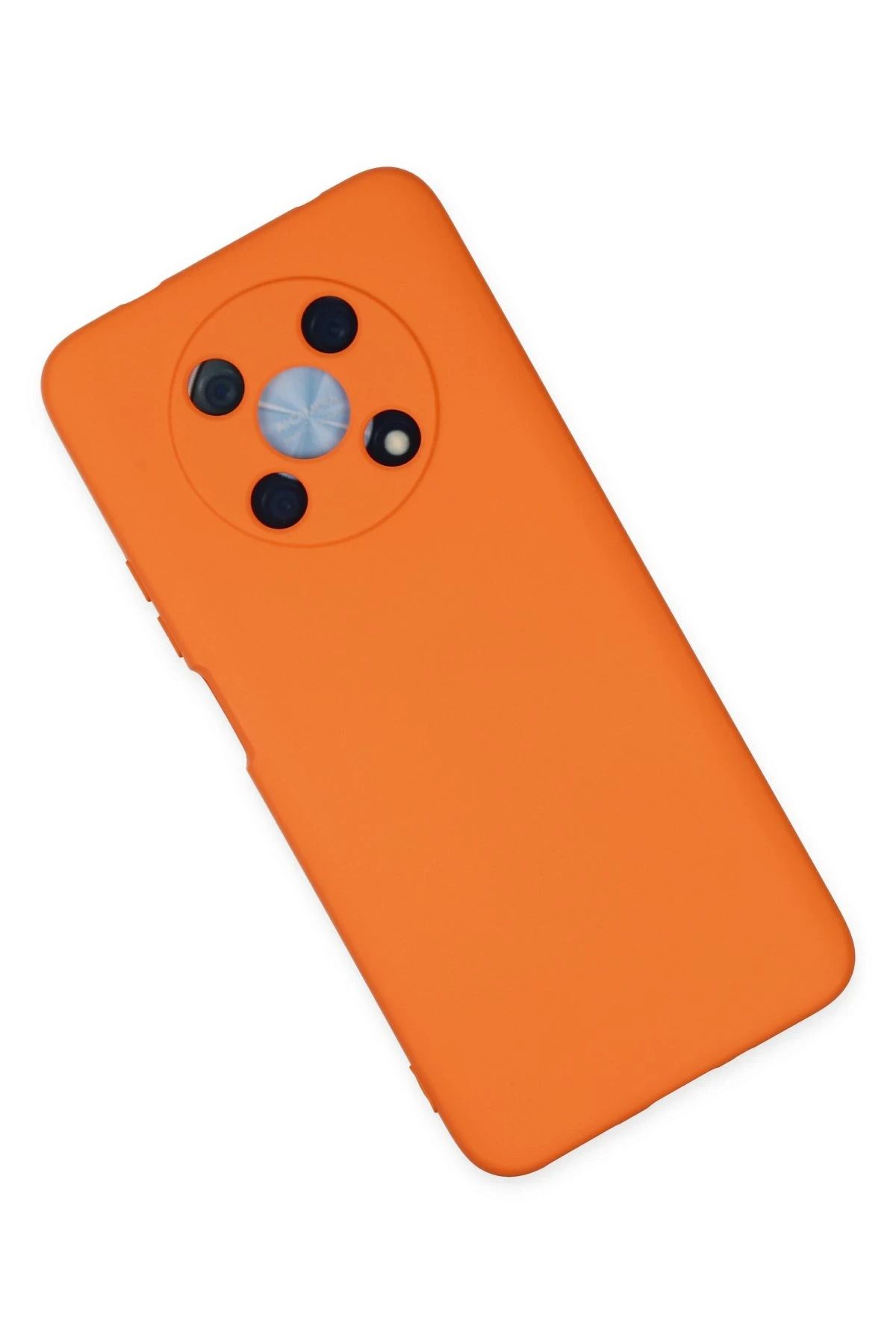 NewFace Huawei Nova Y90 Kılıf Nano içi Kadife Silikon - Turuncu WLZOR