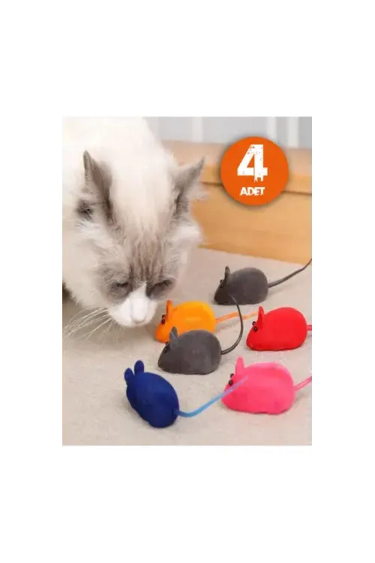 Otocub Kedi Eğitim Oyun Faresi 4 Adet