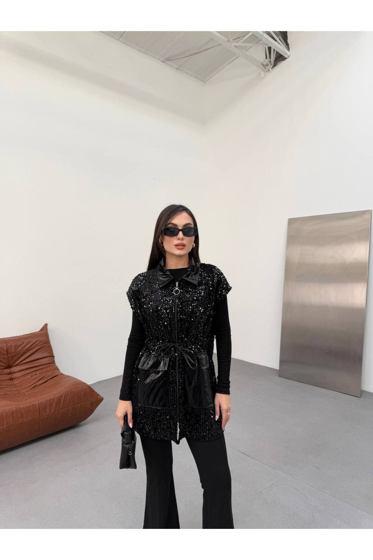Camelya Fashion Pullu yelek