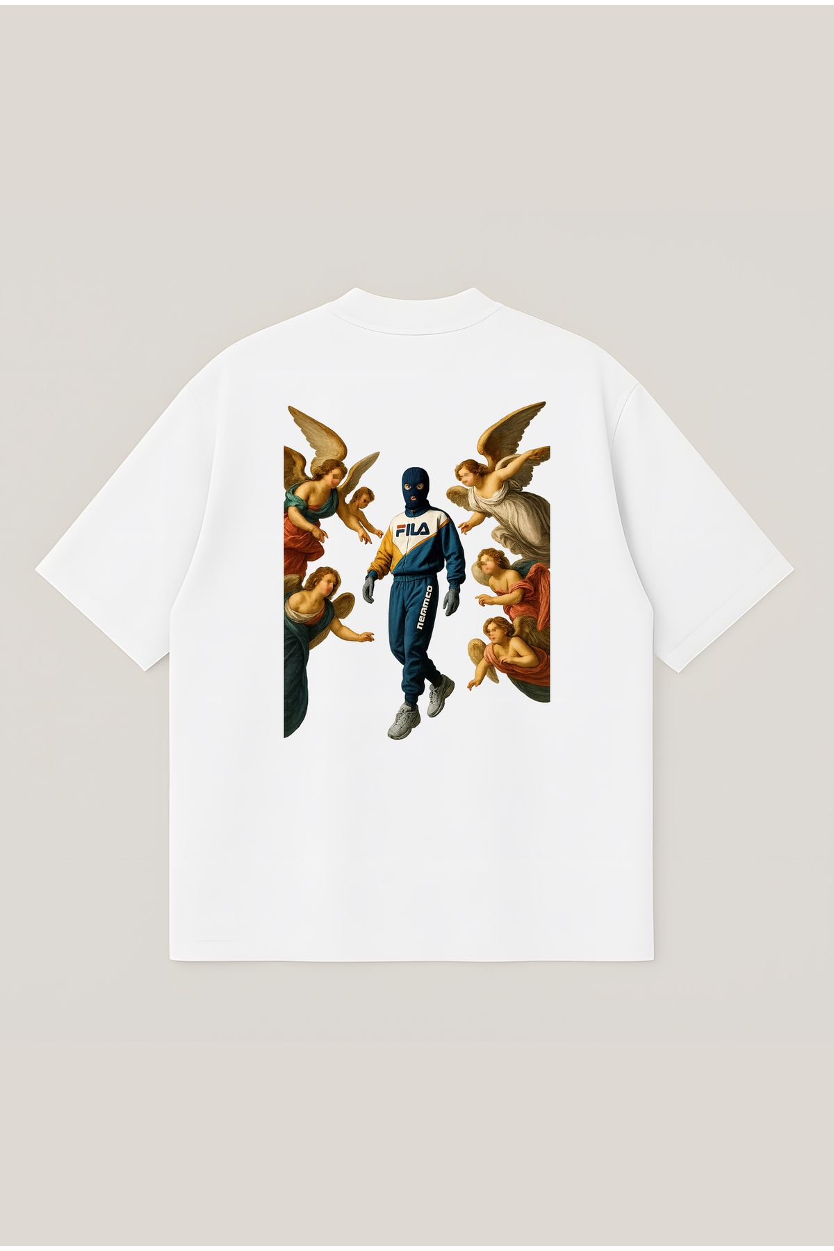 Moon Dancer Rascal Unisex Oversize Baskılı Boxy Fit Kalın Kumaşlı T-shirt