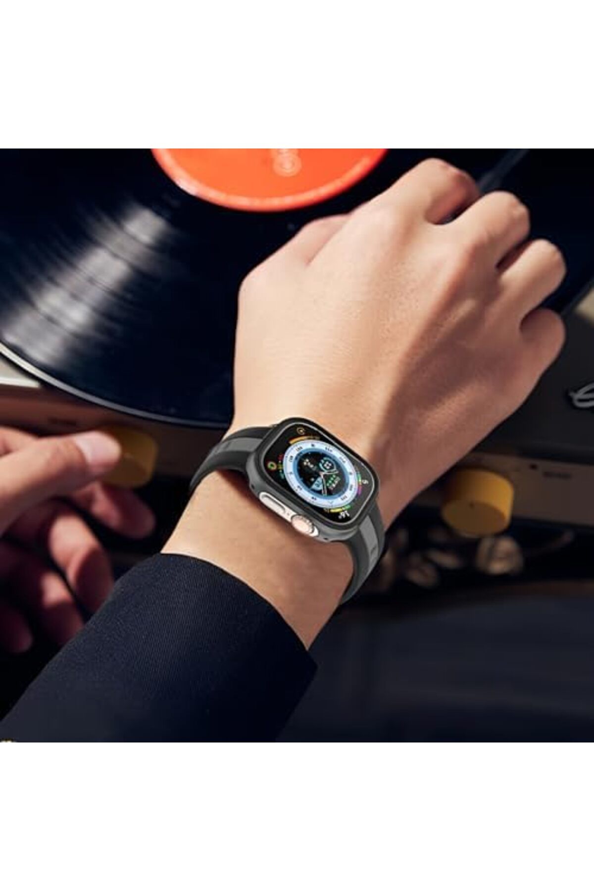MEGOBİNE WHERE Watch ile Uyumlu 45mm için Alüminyum Alaşım, Suya Dayanıklı Kılıf, Darbelere ve Düşm