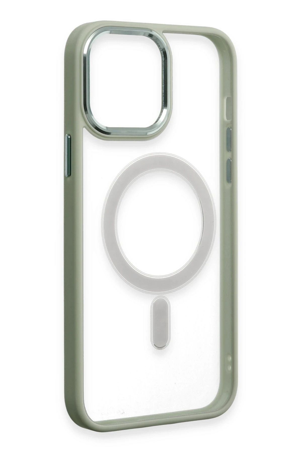 NewFace iPhone 15 Pro Max Kılıf Room Magneticsafe Silikon - Su Yeşili GLSTD
