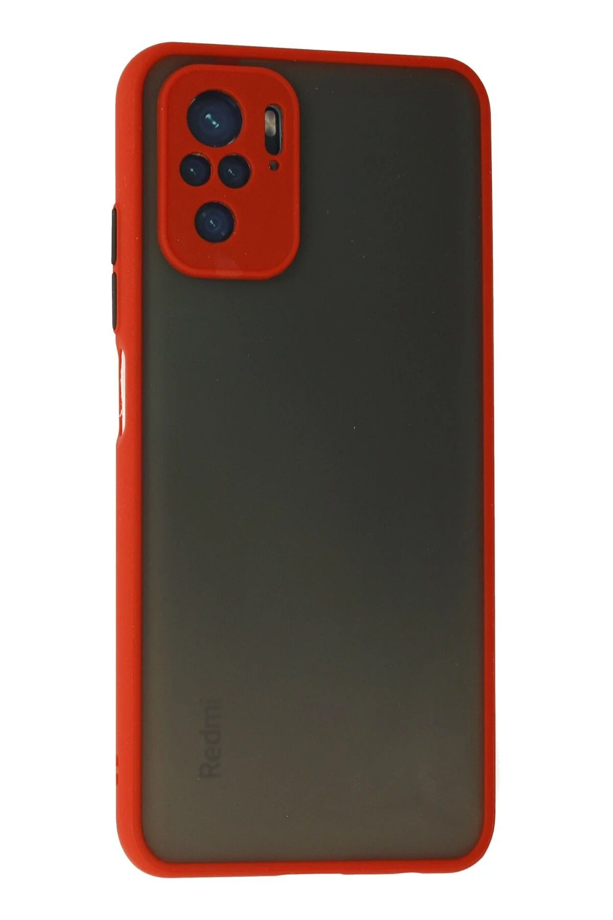 NewFace Xiaomi Redmi Note 10 Kılıf Montreal Silikon Kapak - Kırmızı SVLRS