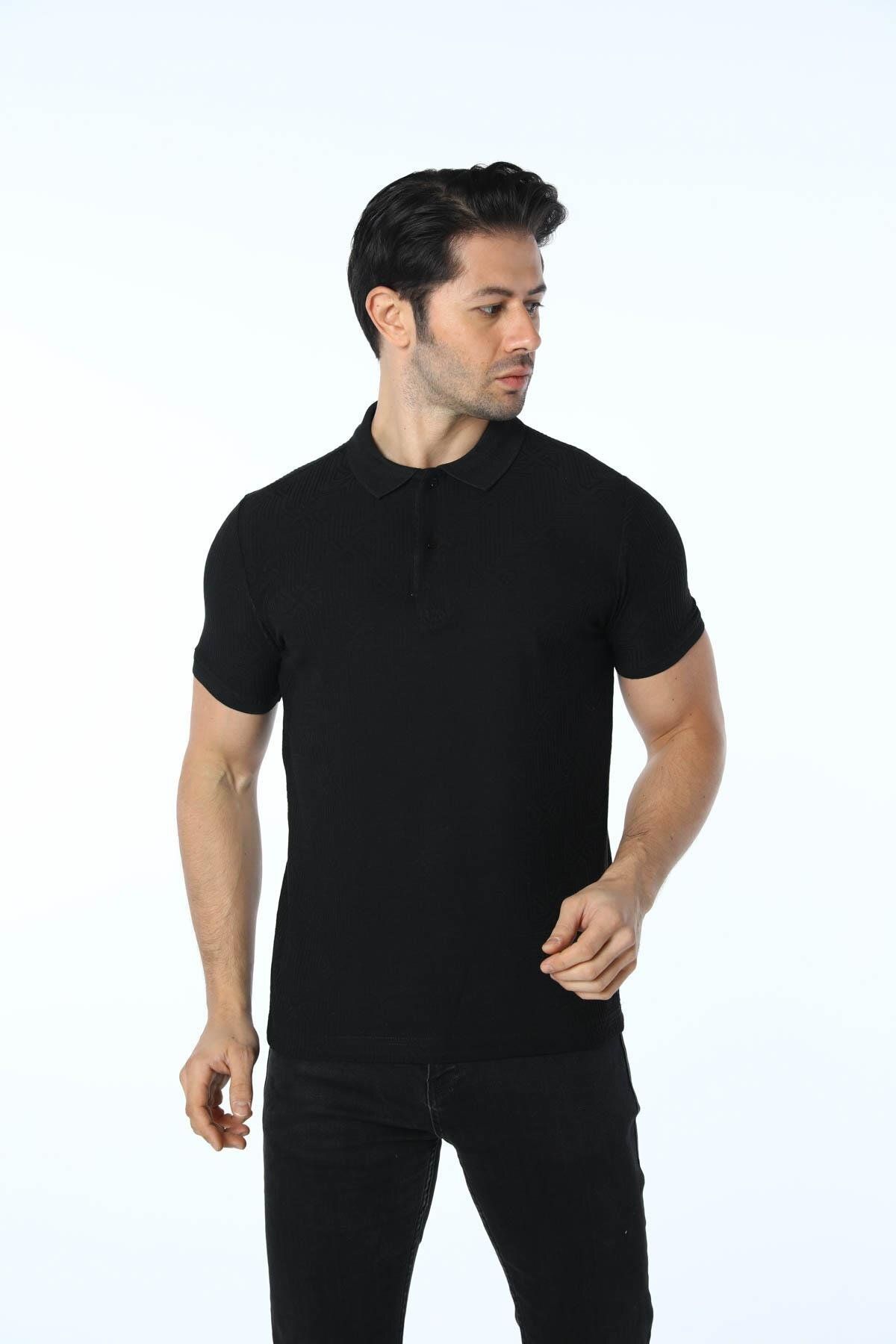 rugatchi Jakarlı Polo Yaka T-Shirt