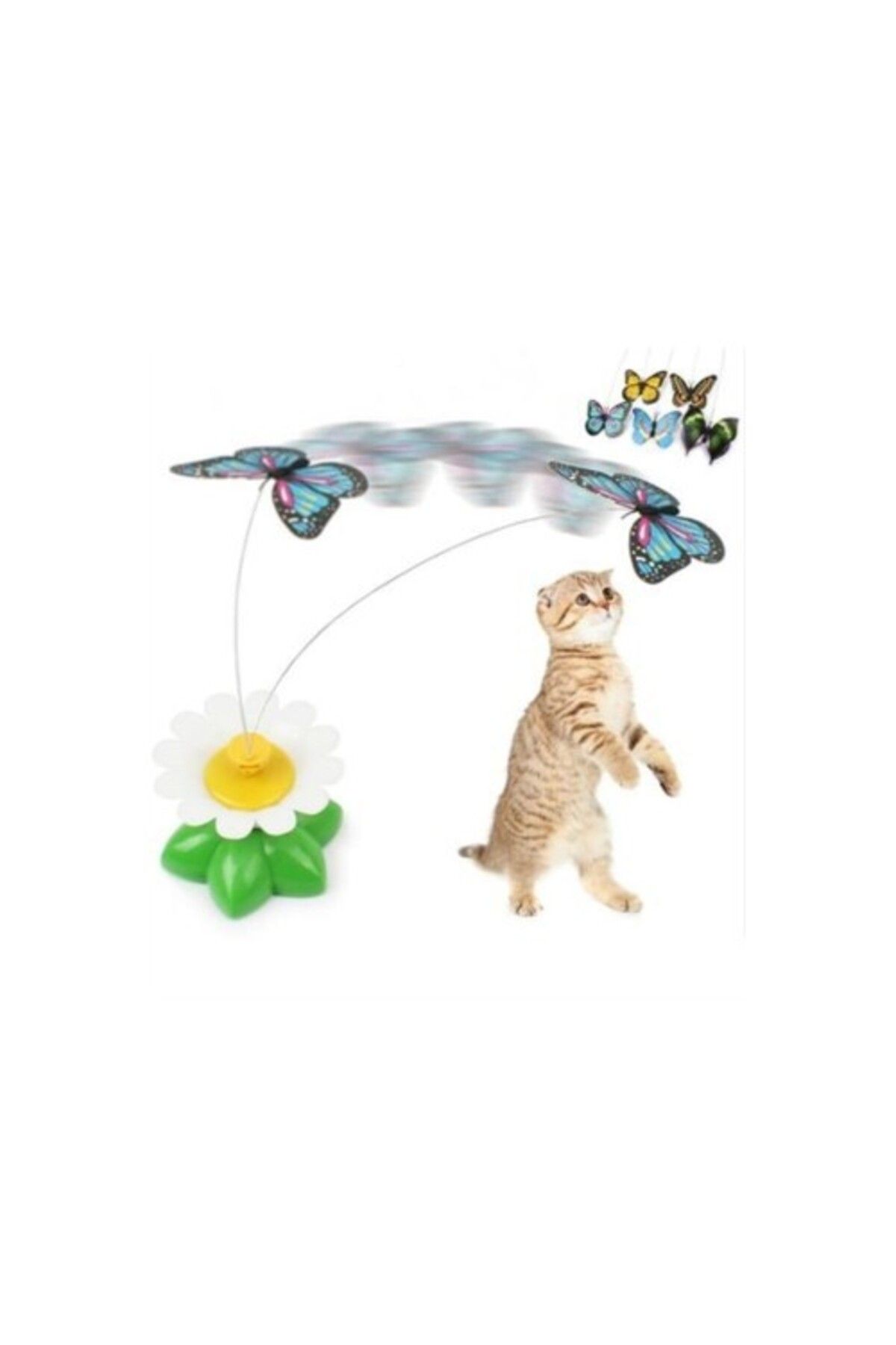 Otocub Hareketli Pilli Kelebek Kedi Oyuncağı