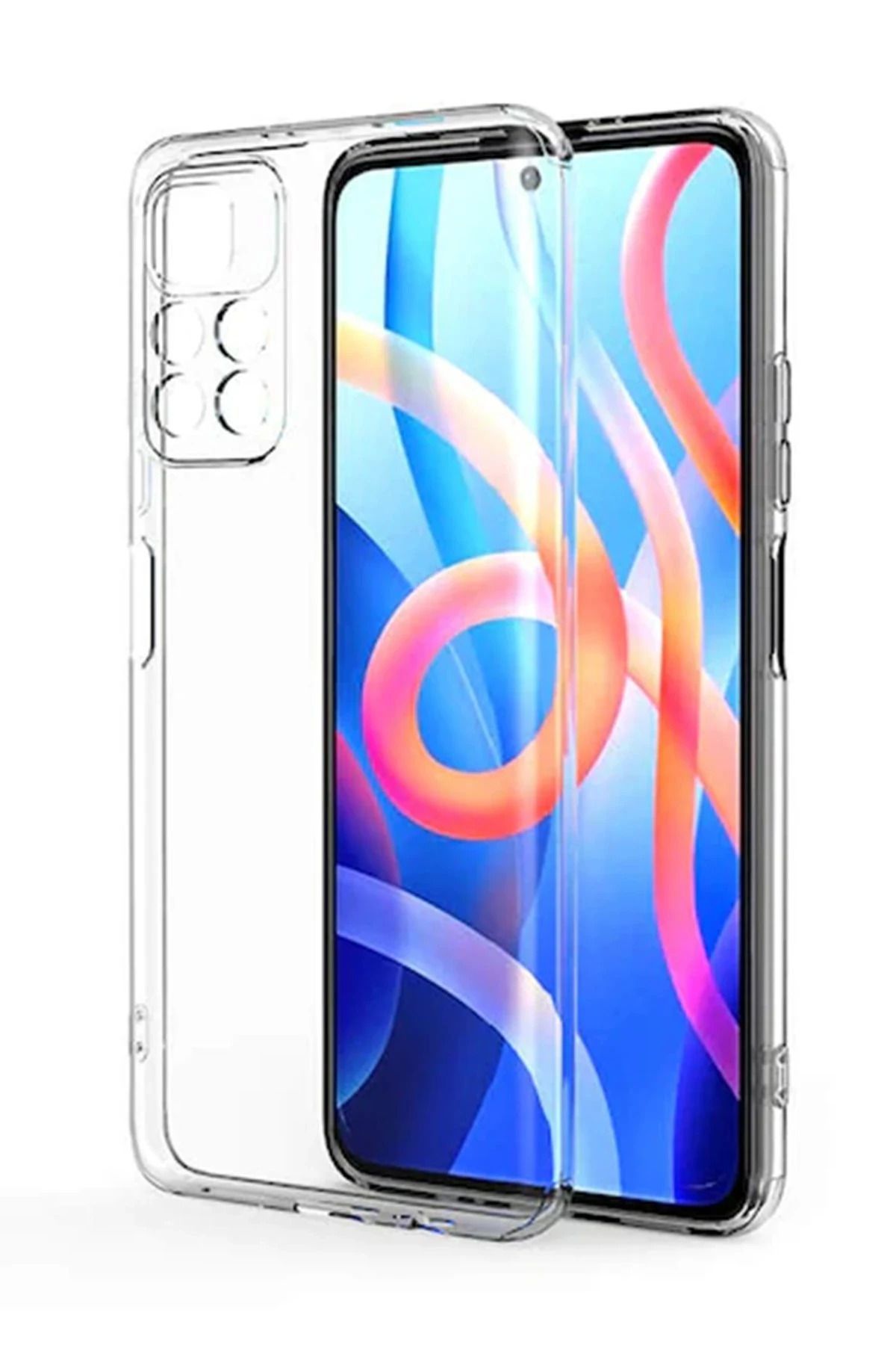NewFace Xiaomi Poco M4 Pro 4G Kılıf Lüx Şeffaf Silikon WLZOR