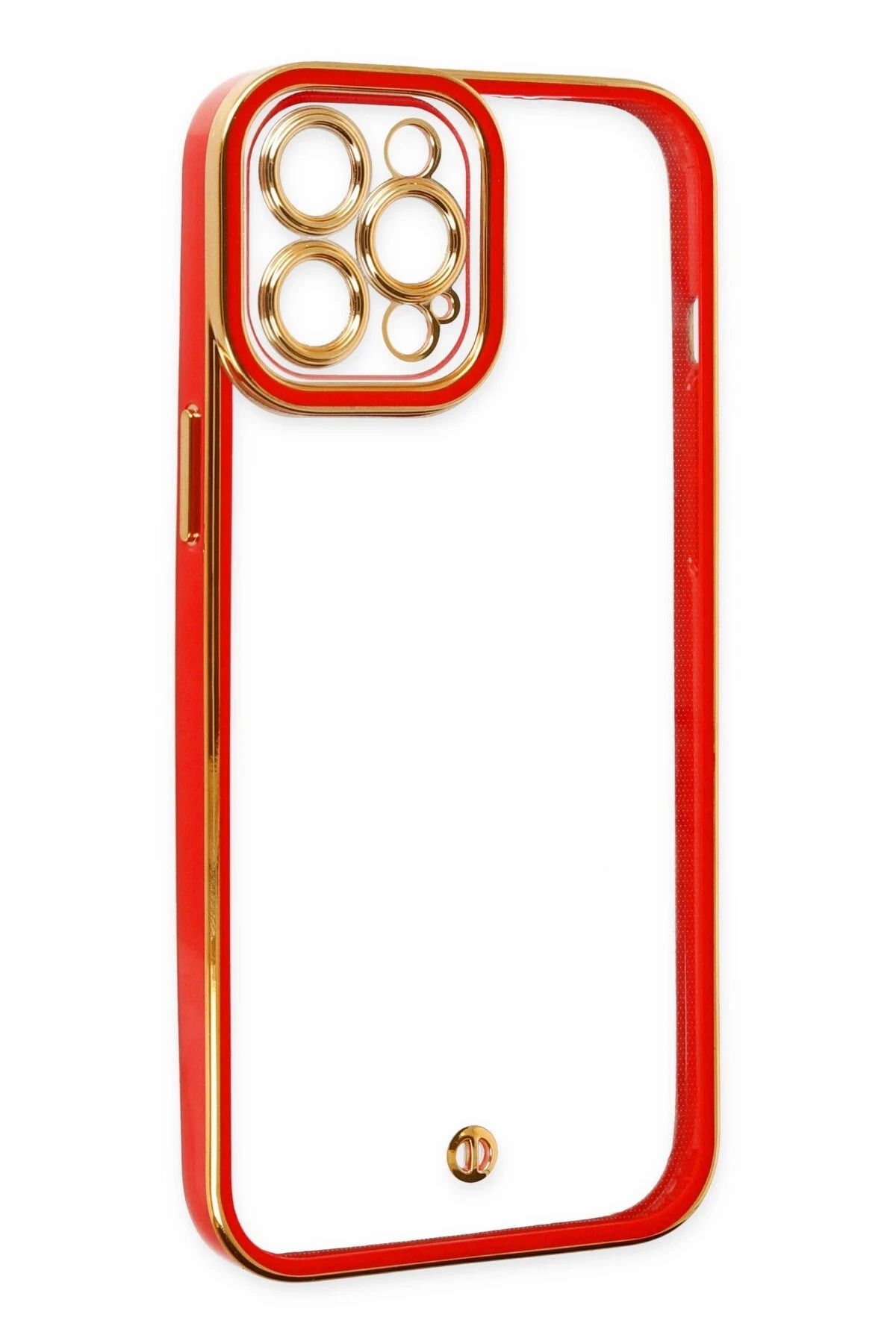 NewFace iPhone 12 Pro Kılıf Liva Lens Silikon - Kırmızı SVLRS
