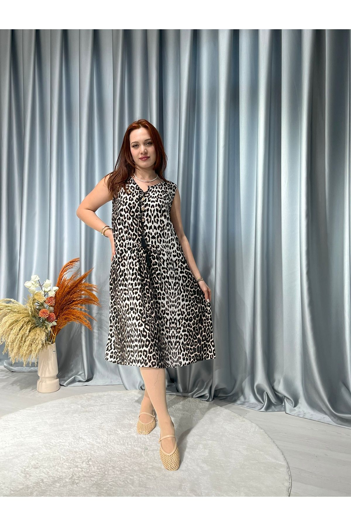 Butik Yazlık Askılı Elbise