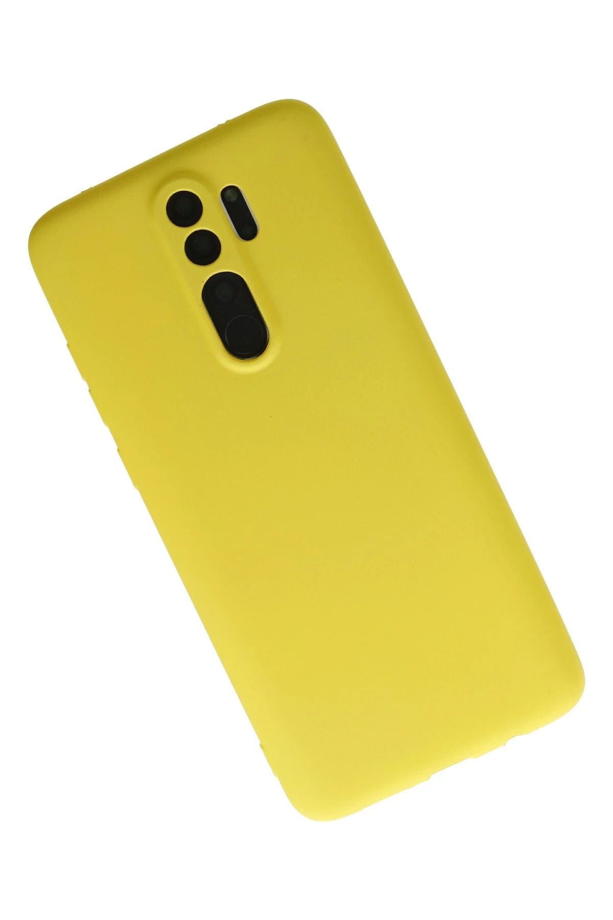 NewFace Xiaomi Redmi Note 8 Pro Kılıf First Silikon - Sarı SVLRS