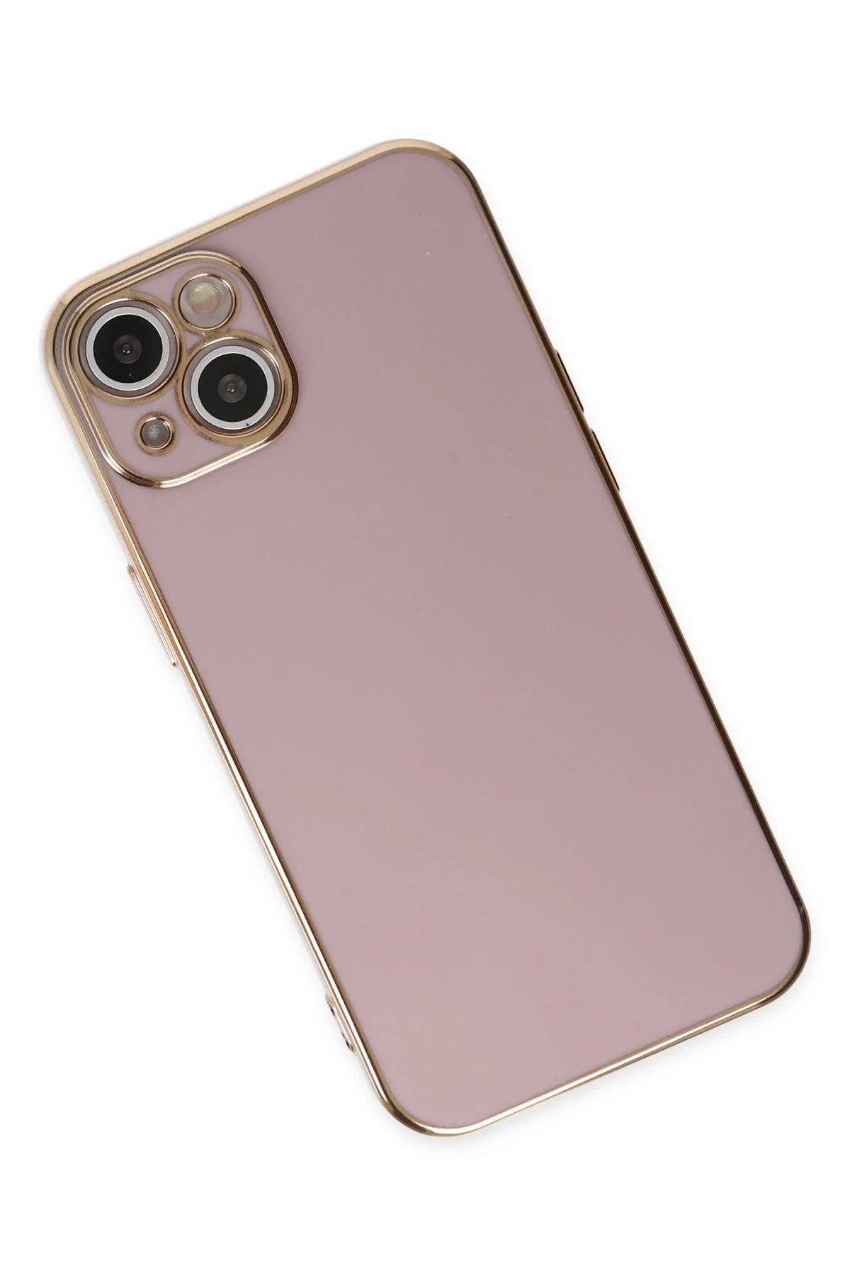 NewFace iPhone 14 Kılıf Volet Silikon - Mor GLSTD