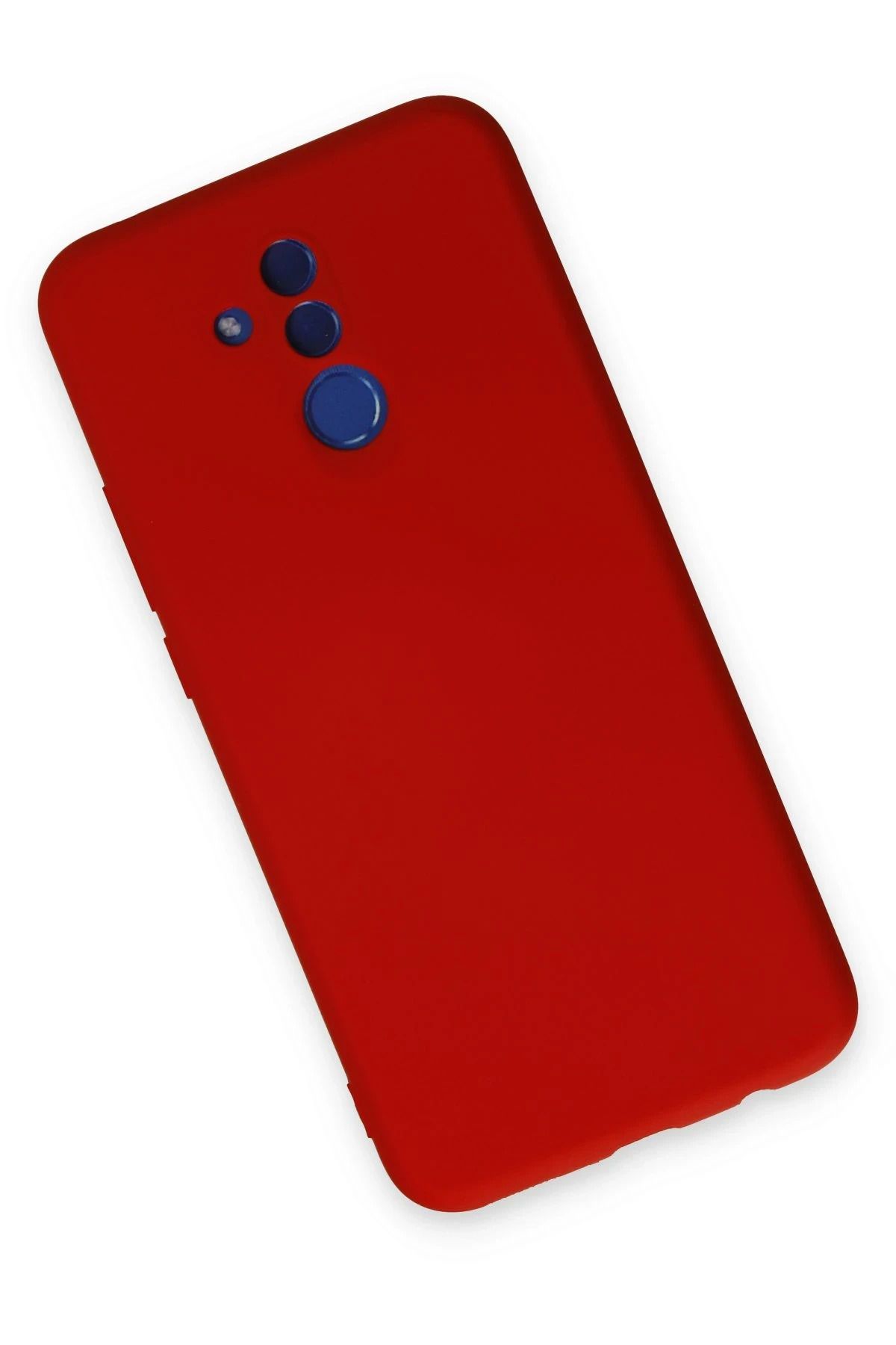 NewFace Huawei Mate 20 Lite Kılıf Nano içi Kadife Silikon - Kırmızı GLSTD
