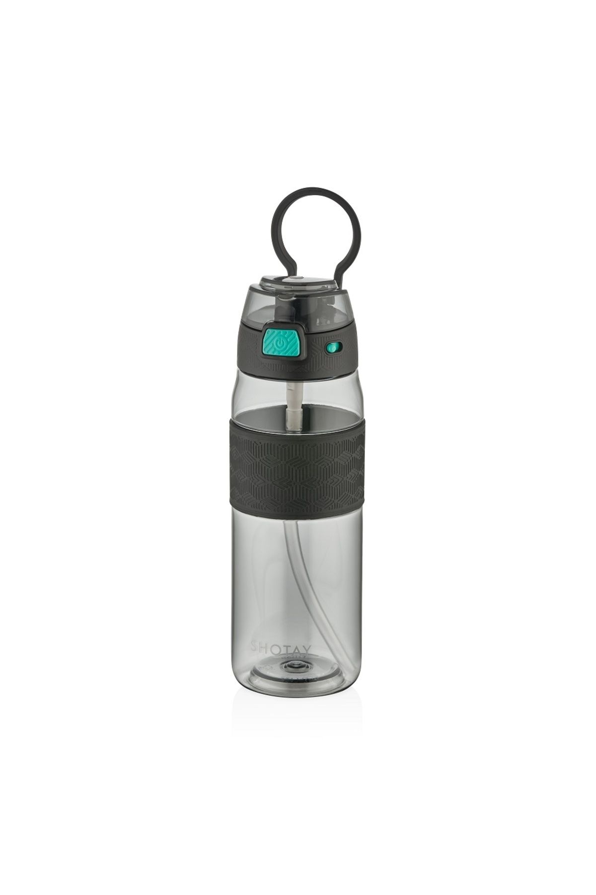 Shotay ST-7202 600ml Siyah Pipetli Tritan Matara