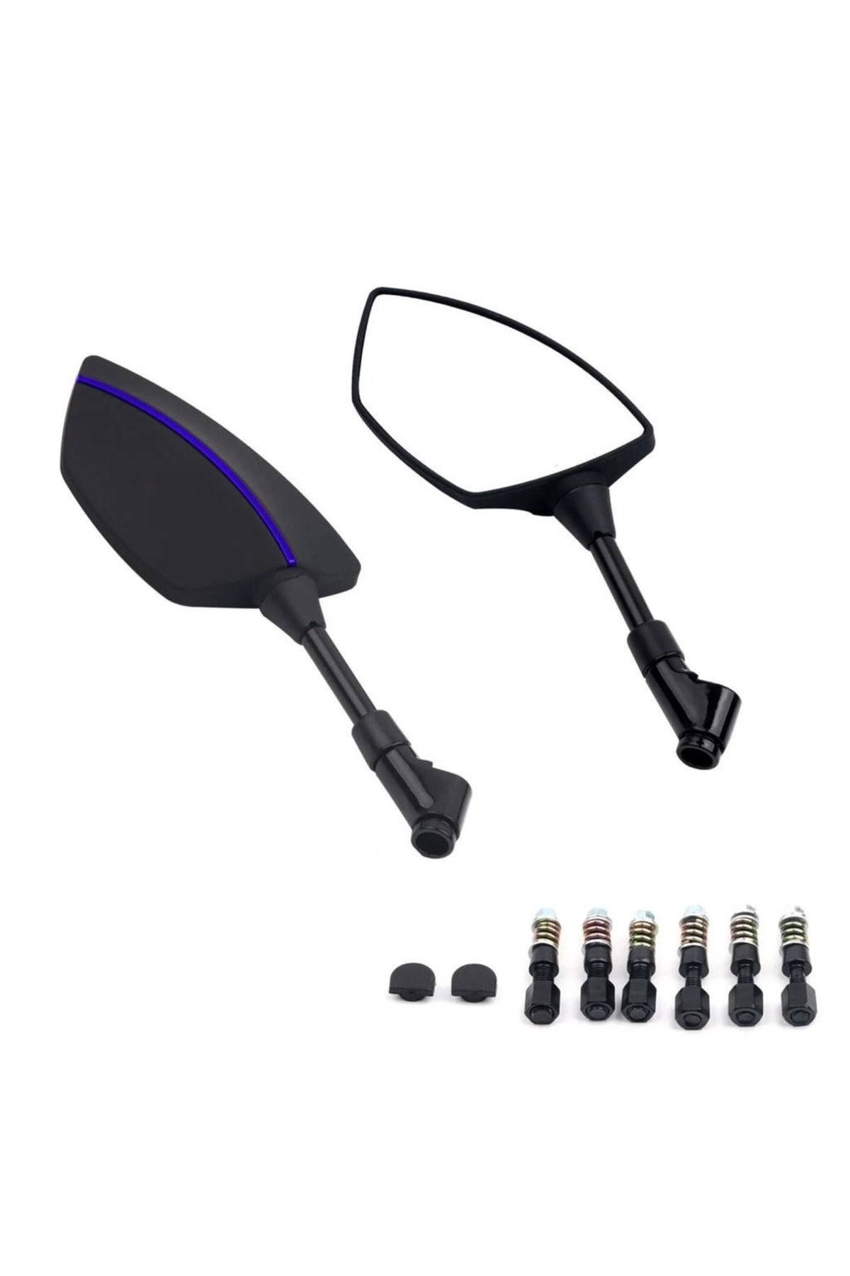 Motonum Premium Universal Motosiklet Aynası Mavi